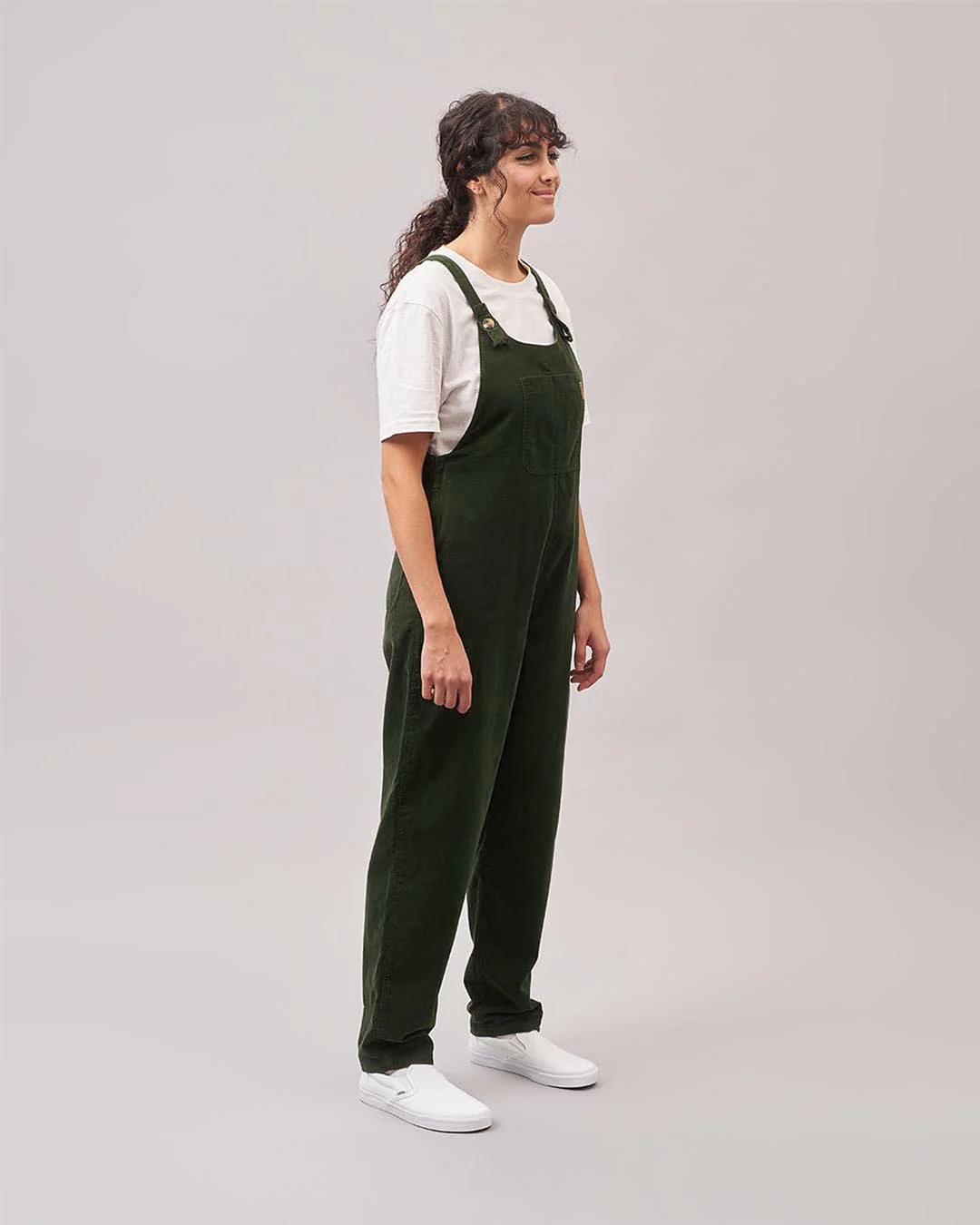 Meadows Cord Dungarees - Fir Tree - Image 4