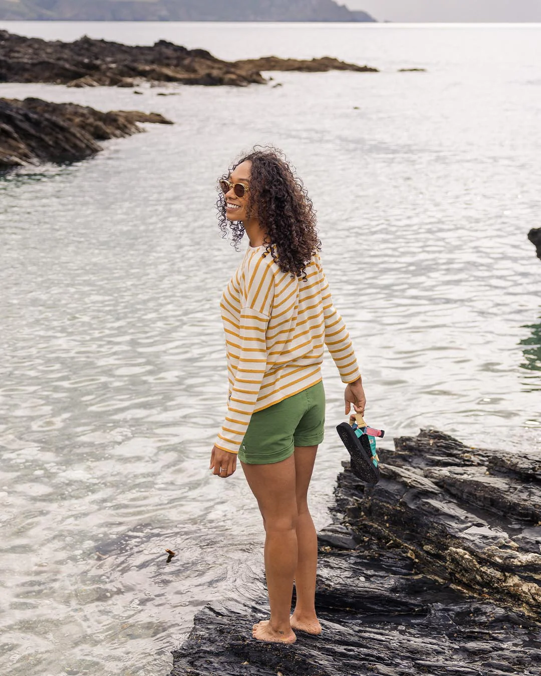 Misty Stripe LS T-Shirt - Honey - Image 4