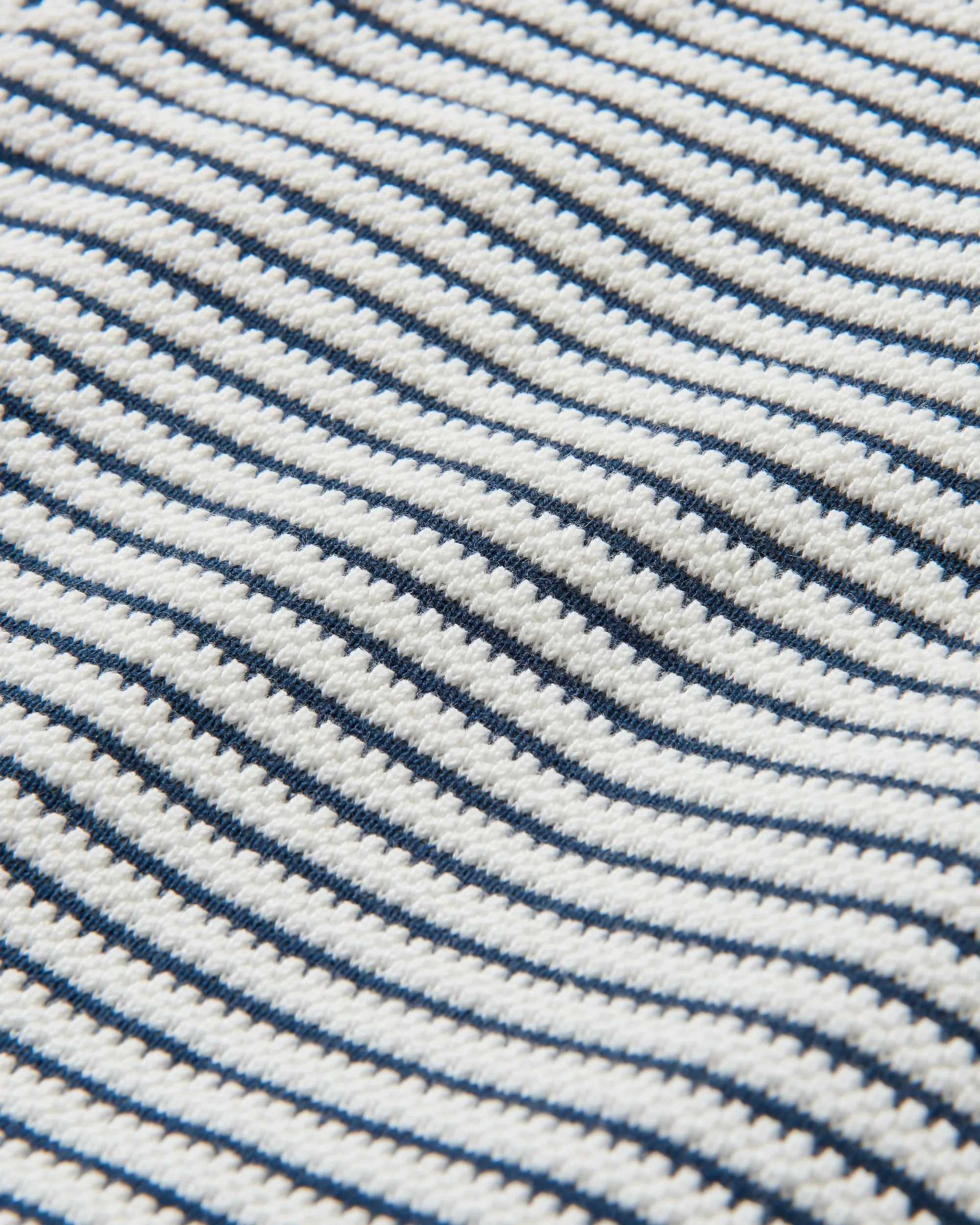 Muir Organic Knitted Jumper - Off White Stripe - Image 6
