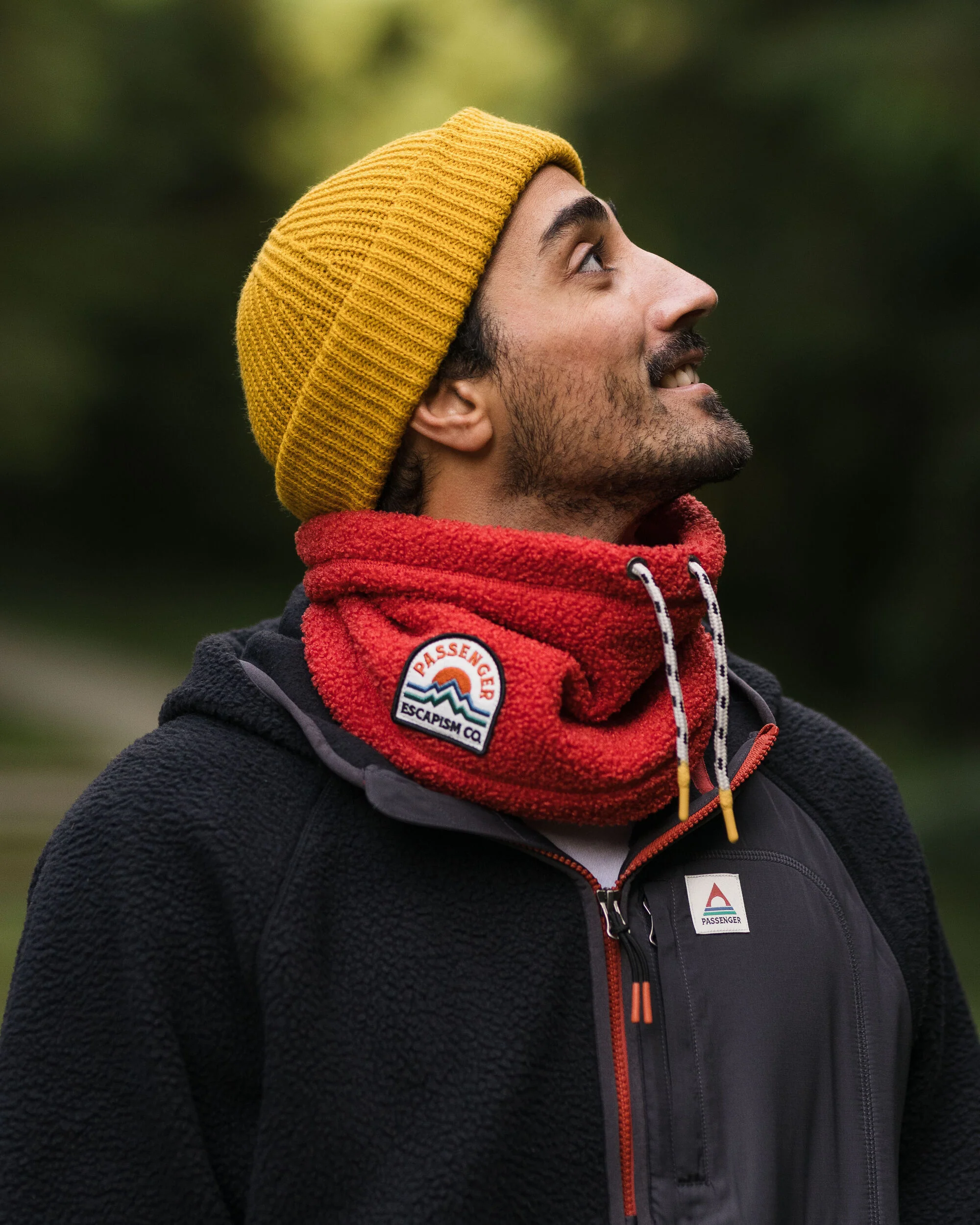 Mulled Sherpa Fleece Snood - Cardinal - Image 2