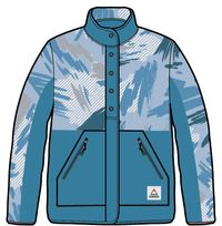 Navegado Soft-Touch Sherpa Fleece - Abstract Mountain Blue Fog - Image 10