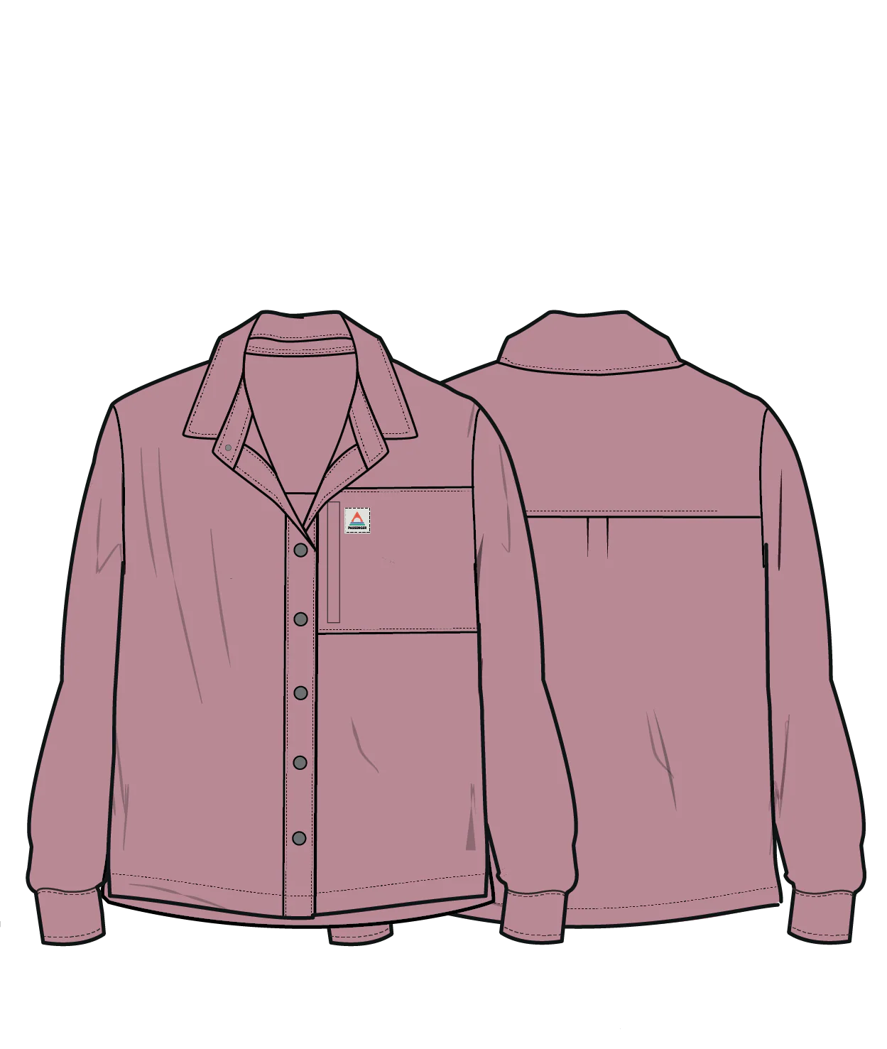 Navigate Stretch Shirt - Pink Haze - Image 12
