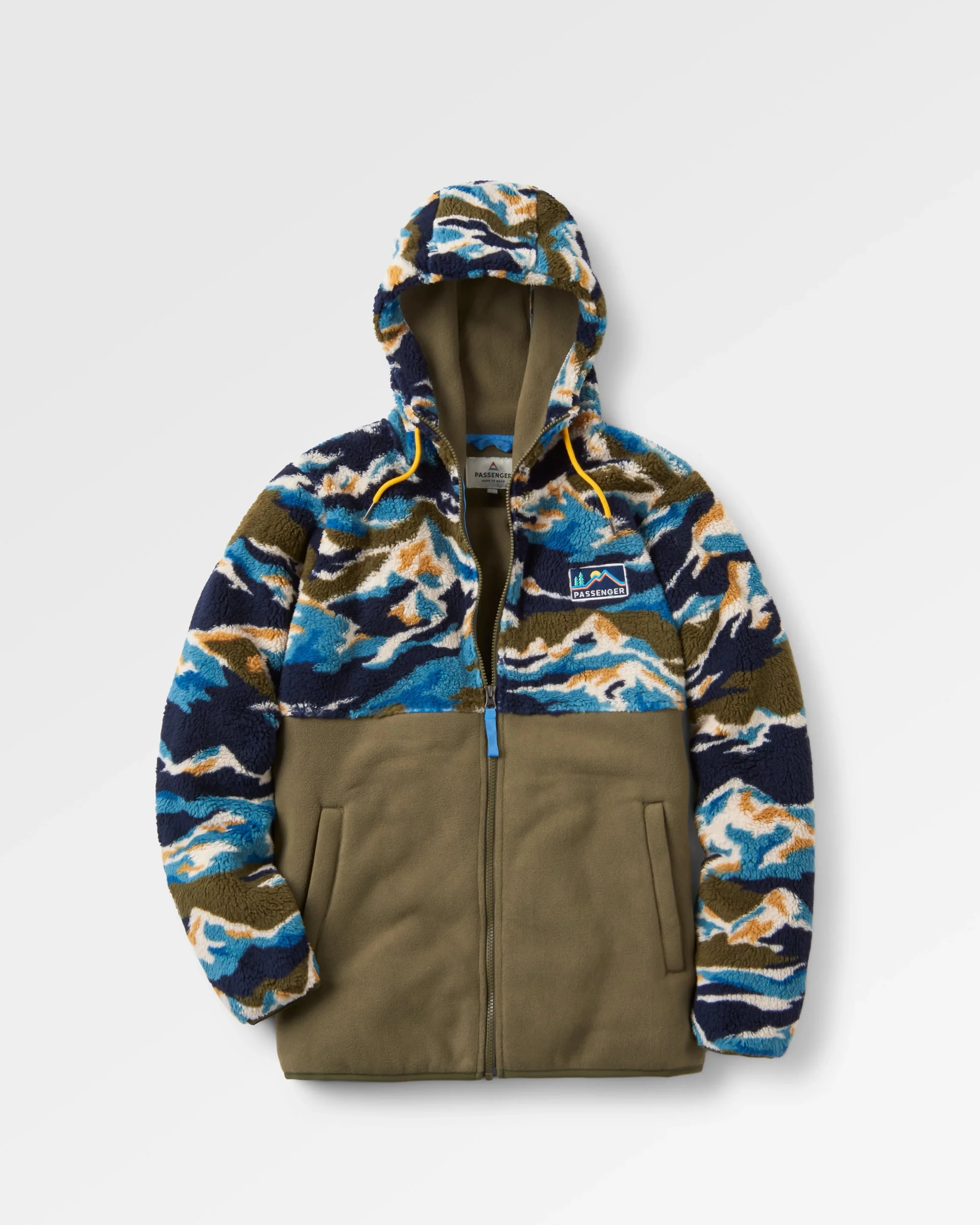 Nestling Polar-Lined Sherpa Fleece - Mount Scenic Khaki - Image 2