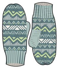 Nettle Fleece Lined Mittens - Arctic - Image 5