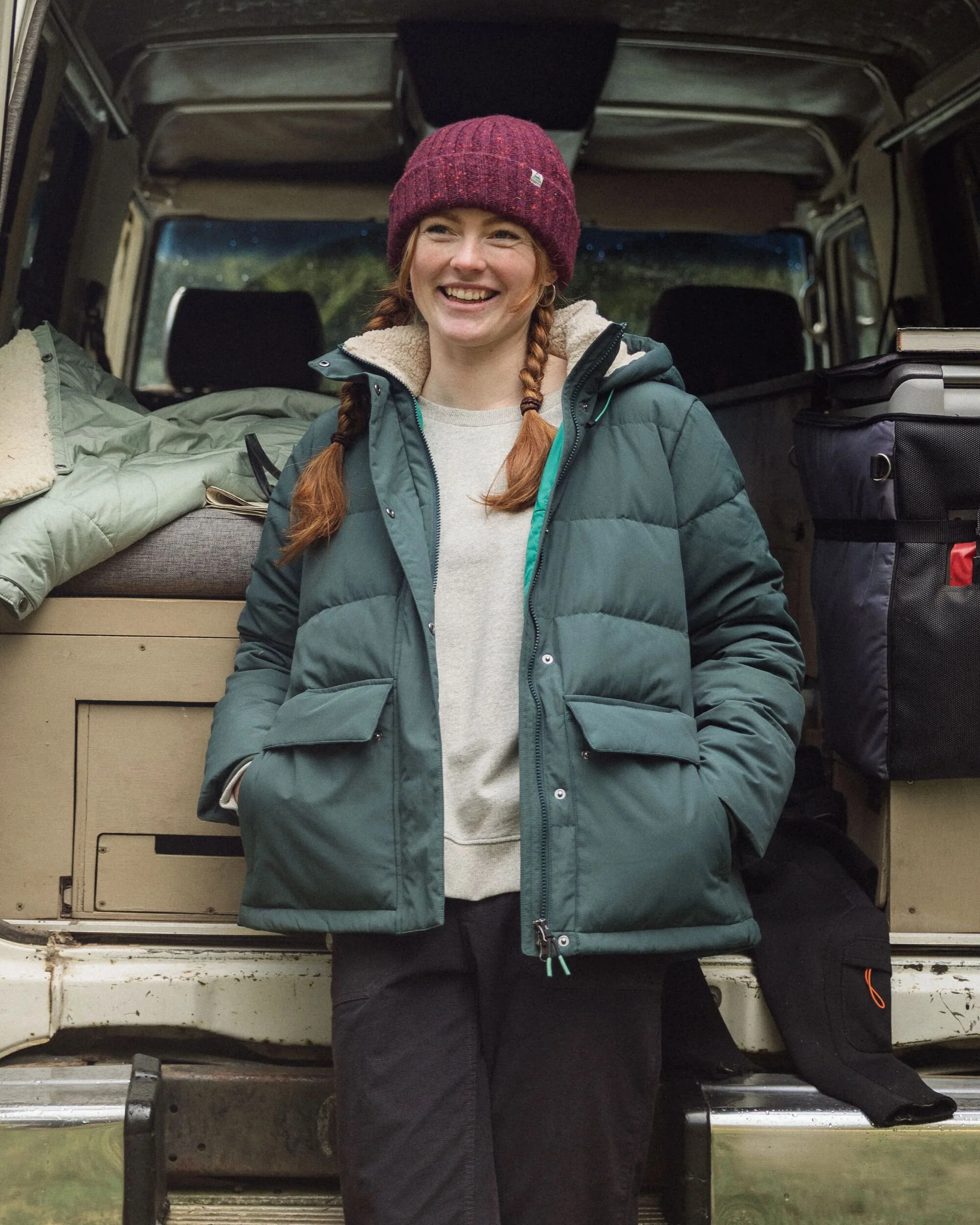 Nook Down Jacket - Dark Fern - Image 3