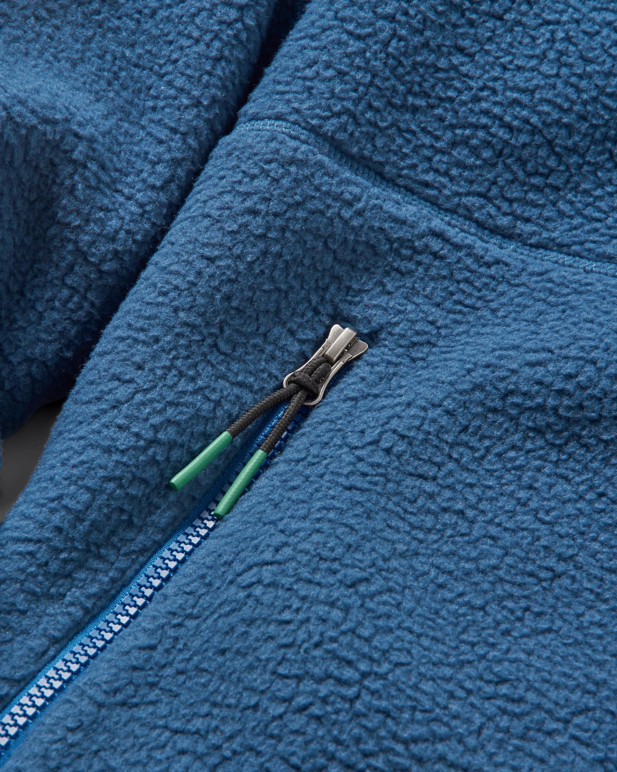 North Coast Full Zip Sherpa Fleece - Dark Denim - Image 8