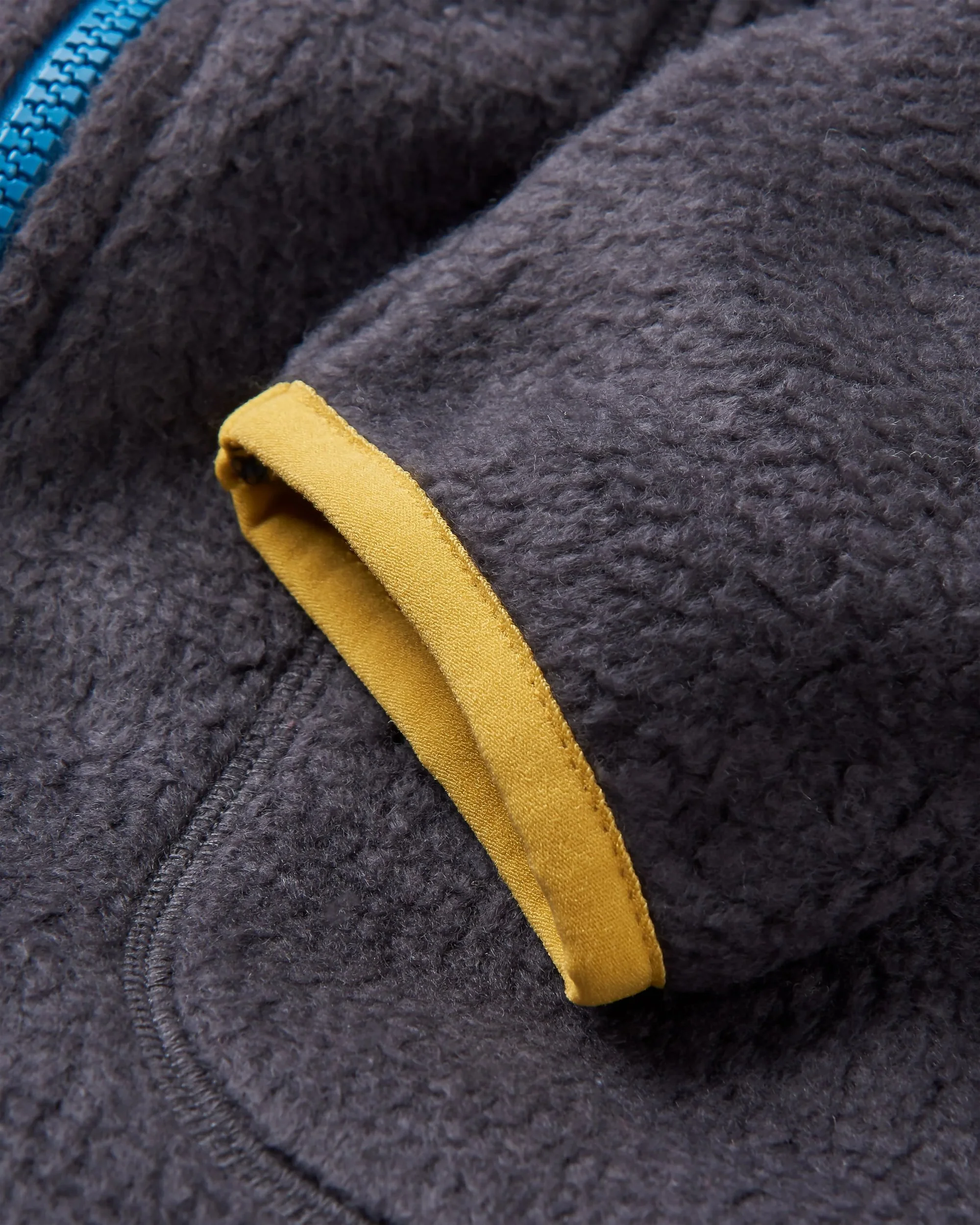 North Coast Vista Full Zip Sherpa Fleece - Faded Black - Image 5