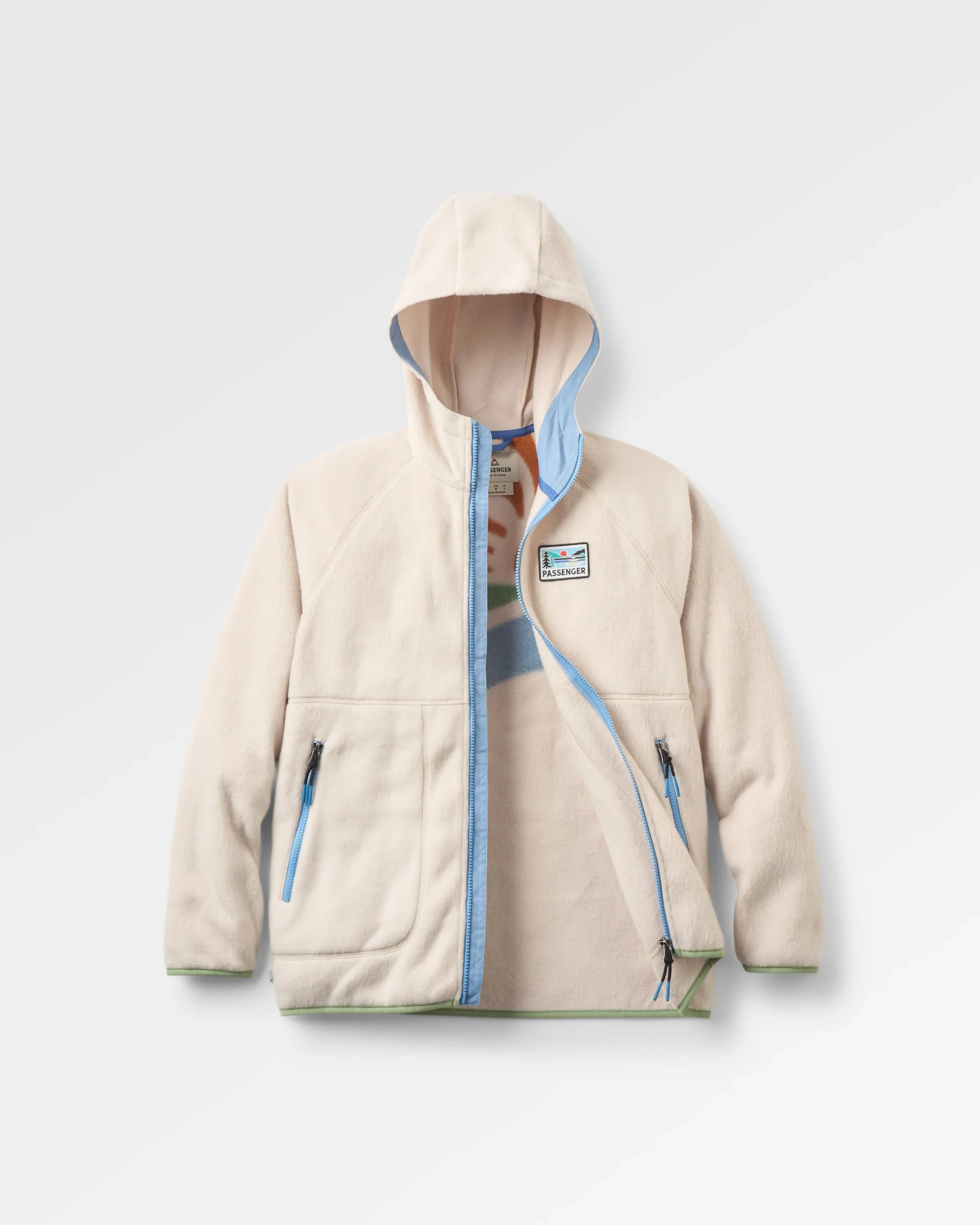 North Coast Vista Full Zip Sherpa Fleece - Oatmeal - Image 2