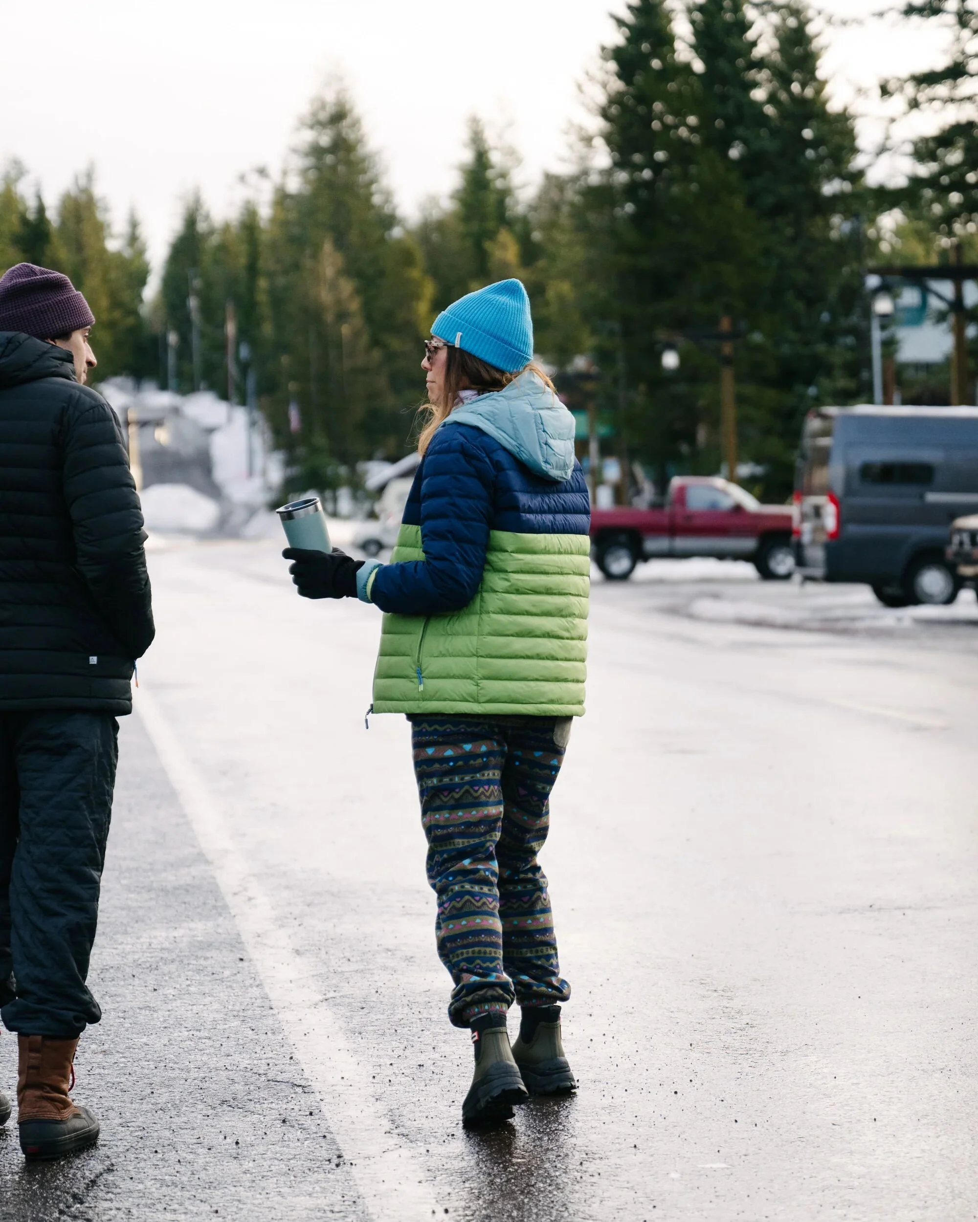 Northstar Down Jacket -  Rich Navy/Pear Green/Arctic - Image 6