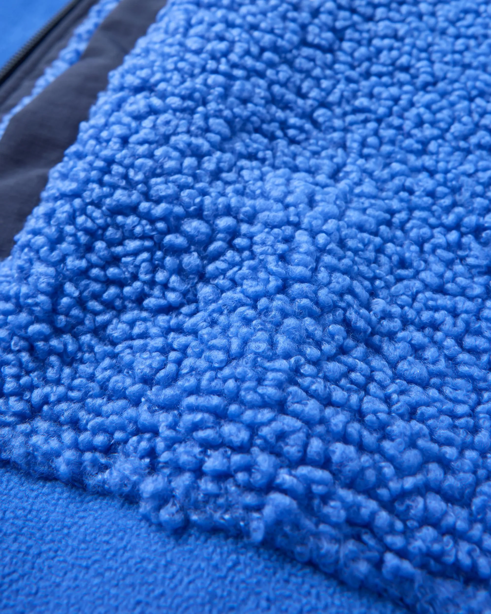 Oak Teddy Long Line Fleece - Electric Blue - Image 4
