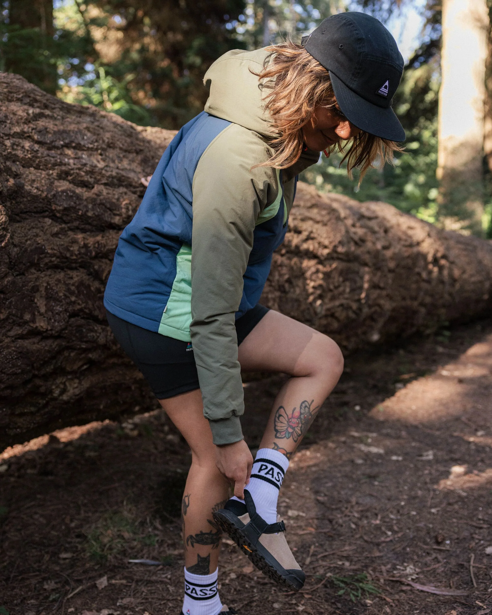 Ocean Insulated Anorak - Dark Denim/ Dusty Olive - Image 4
