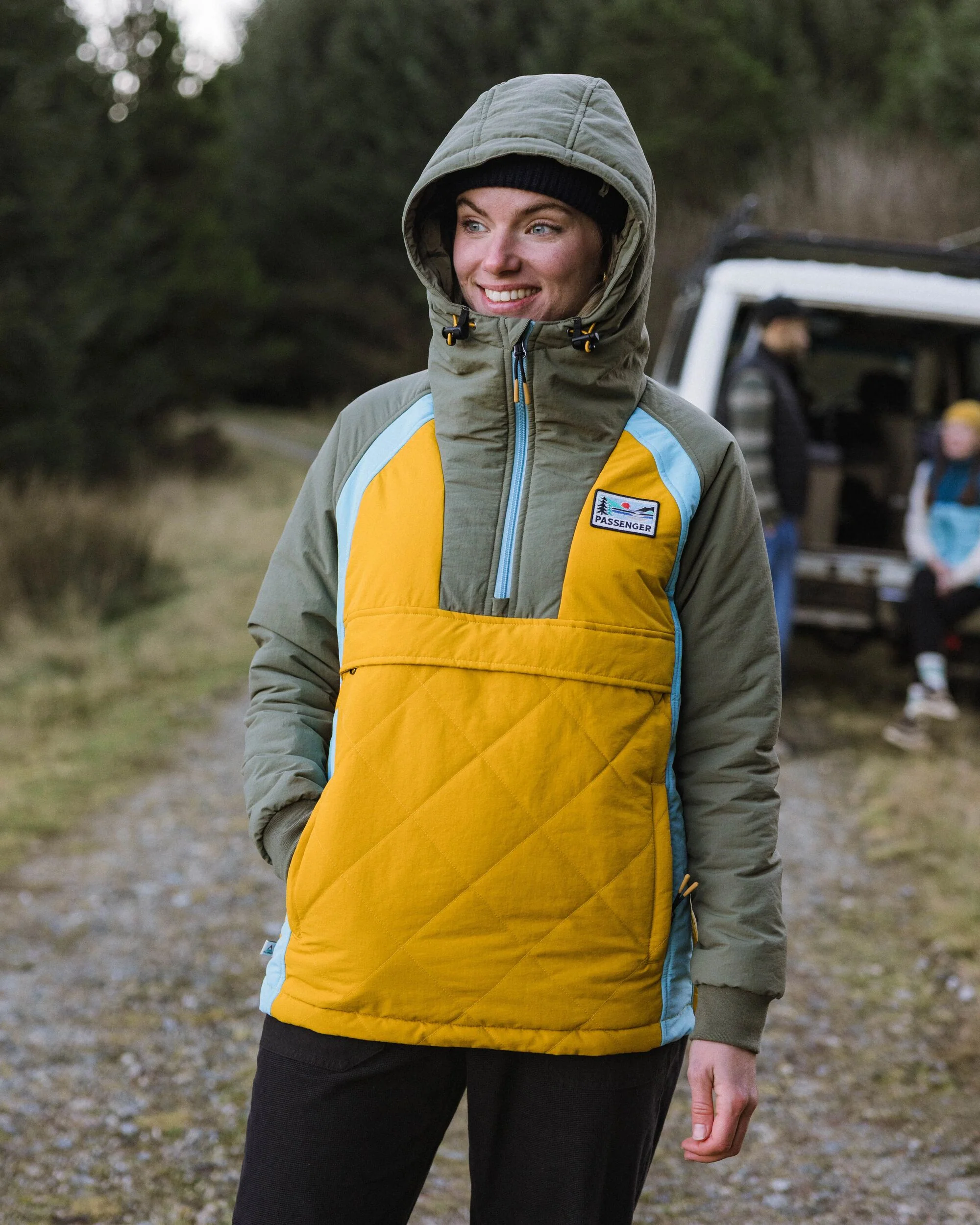 Ocean Insulated Anorak - Dusty Olive/Heritage Yellow - Image 3