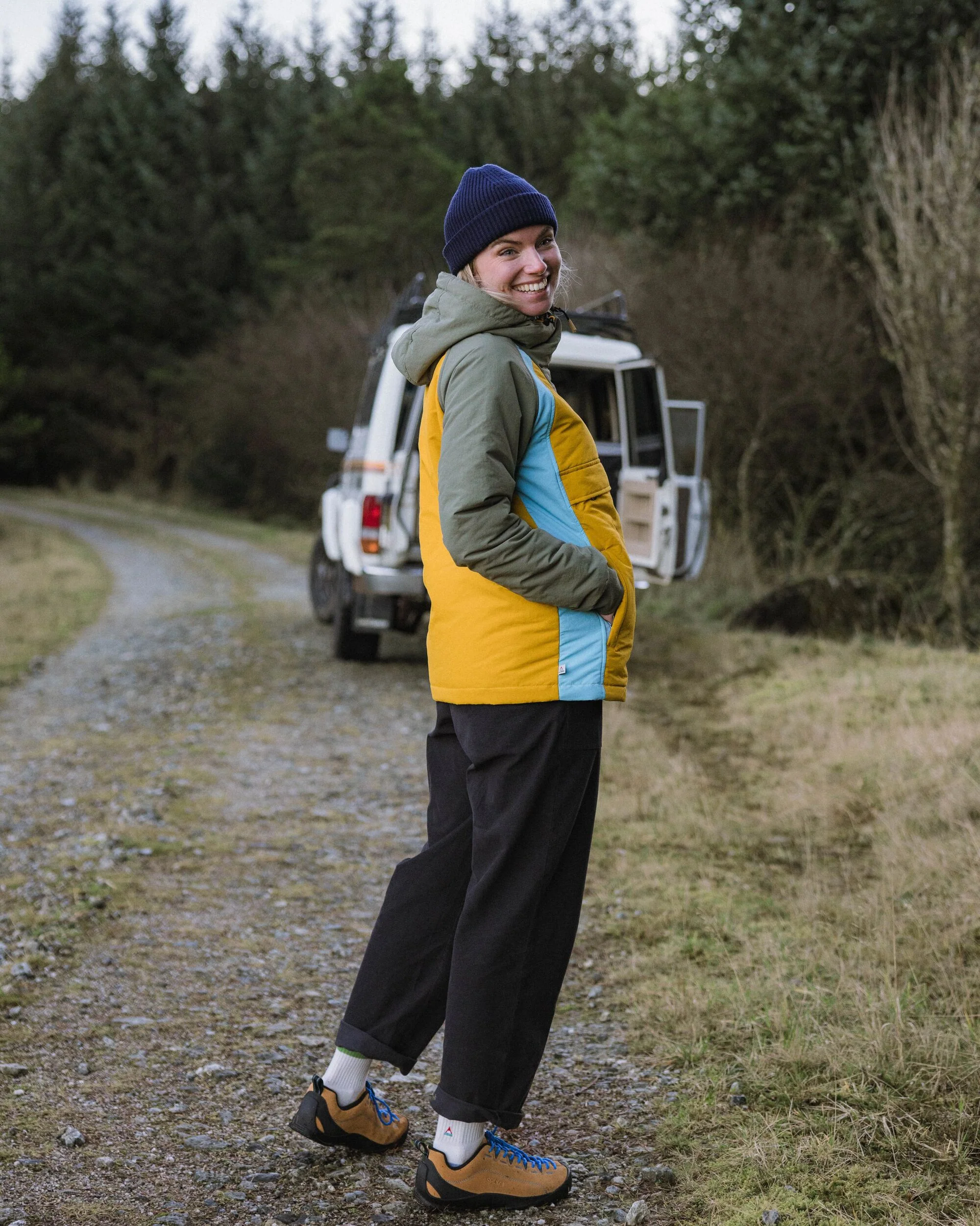 Ocean Insulated Anorak - Dusty Olive/Heritage Yellow - Image 4
