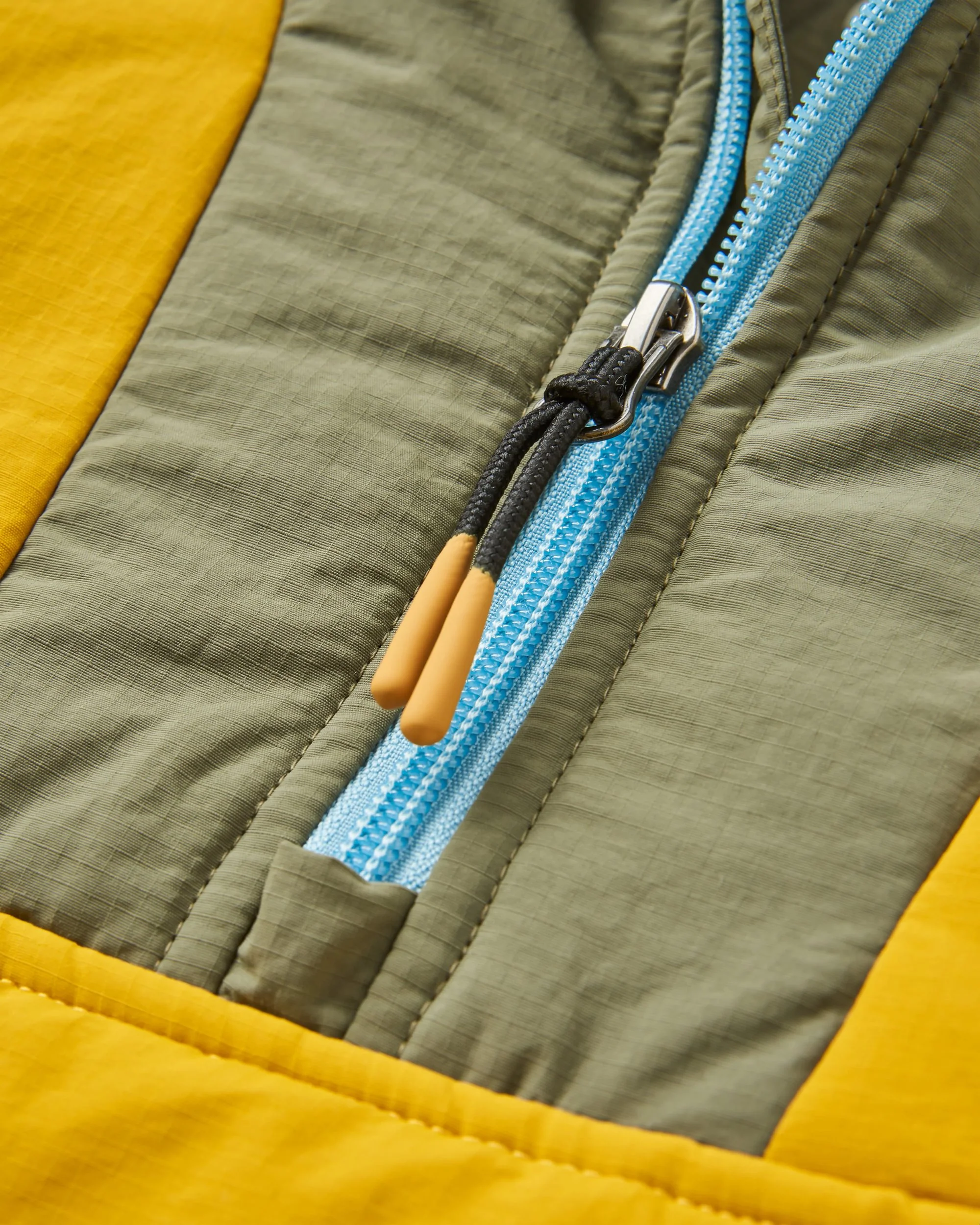 Ocean Insulated Anorak - Dusty Olive/Heritage Yellow - Image 7