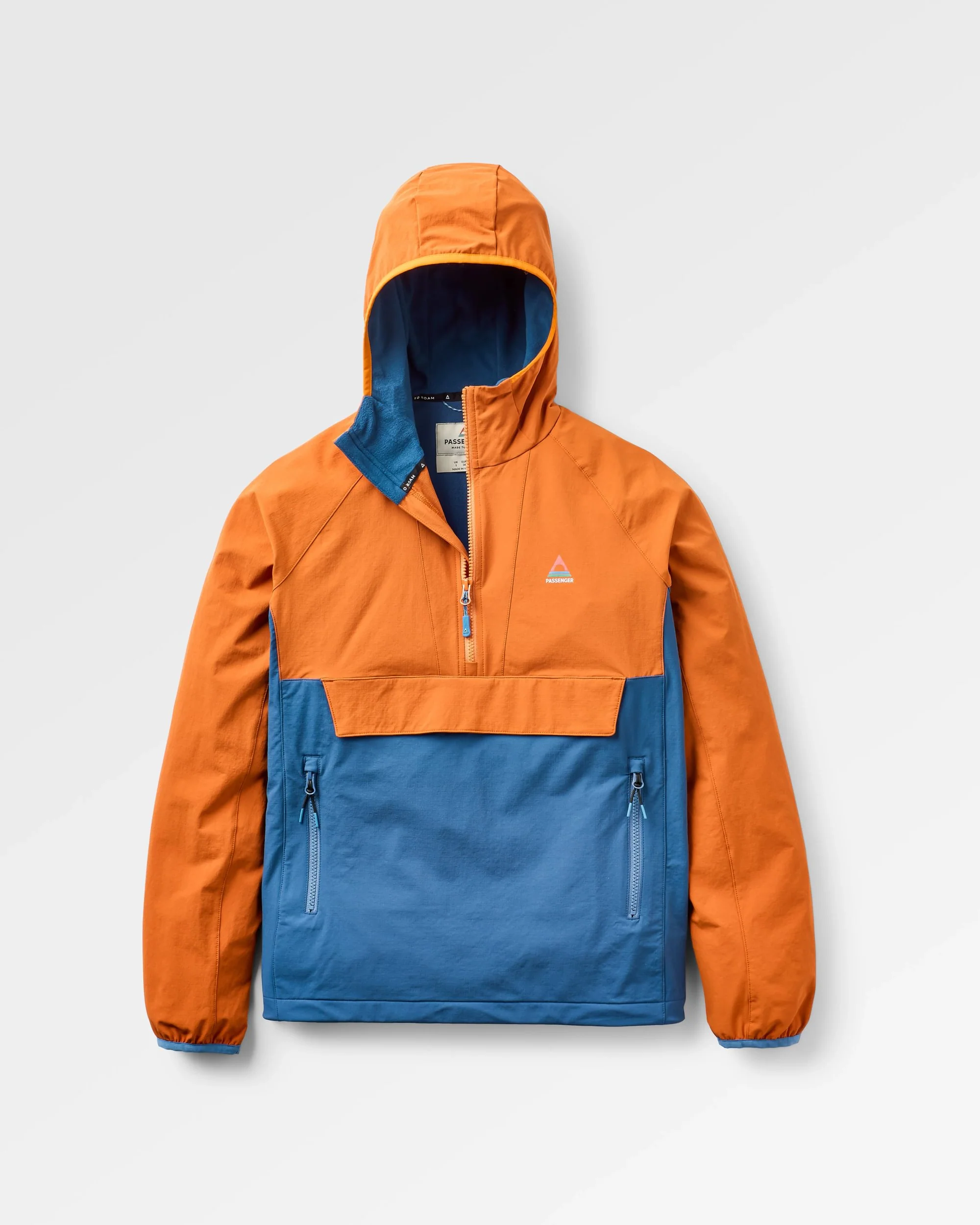 Ocean Light Softshell Anorak - Dark Denim/Sunset Orange - Image 2