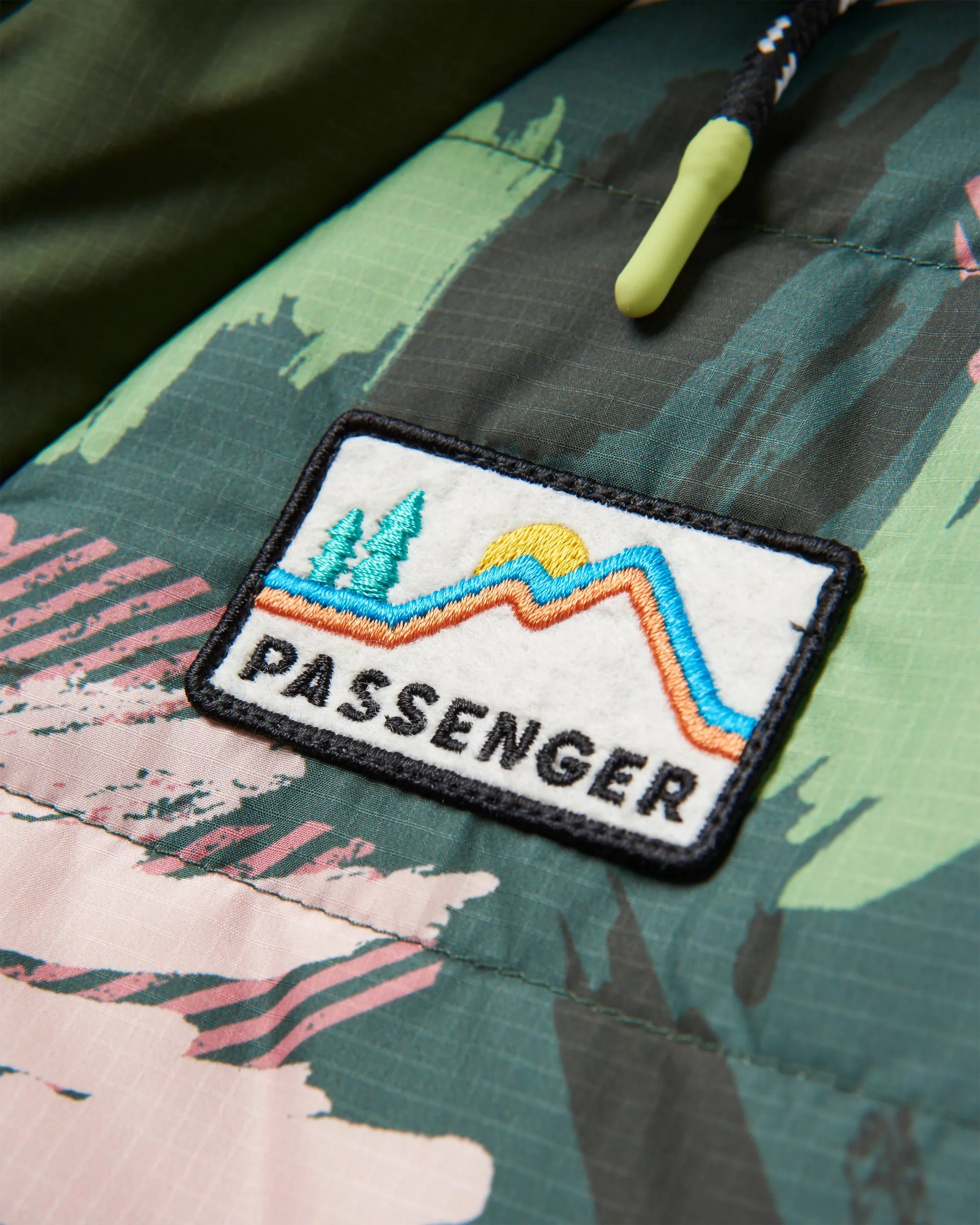 Ocean Insulated Anorak - Abstract Mountain Fir Tree - Image 6