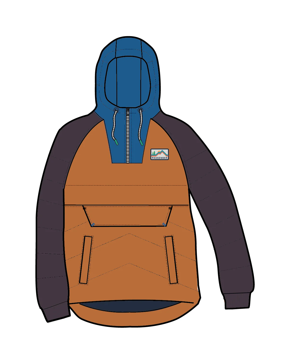 Ocean Insulated Anorak - Sunrise Orange - Image 7