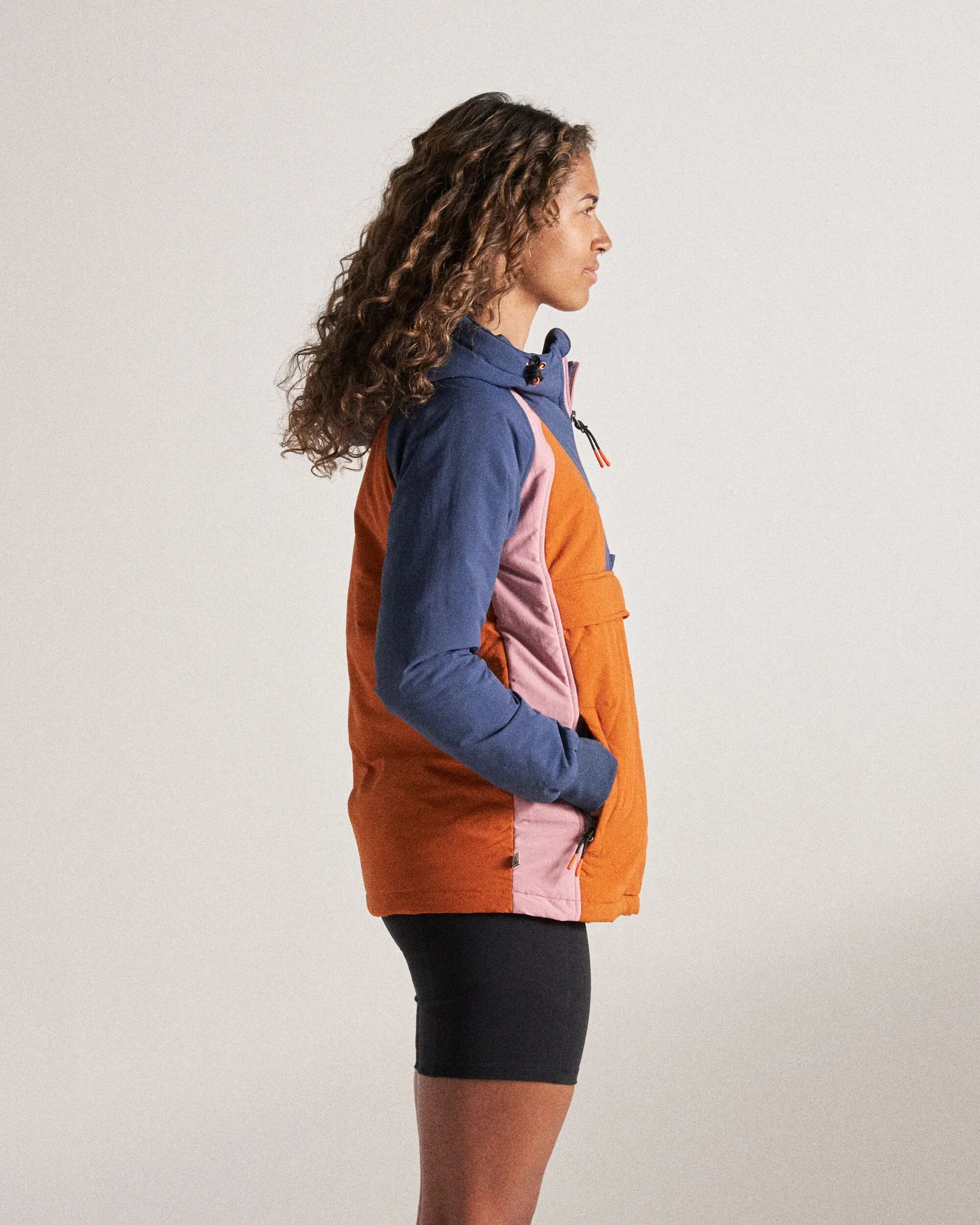 Ocean Insulated Anorak - Dark Denim/Sunset Orange - Image 6
