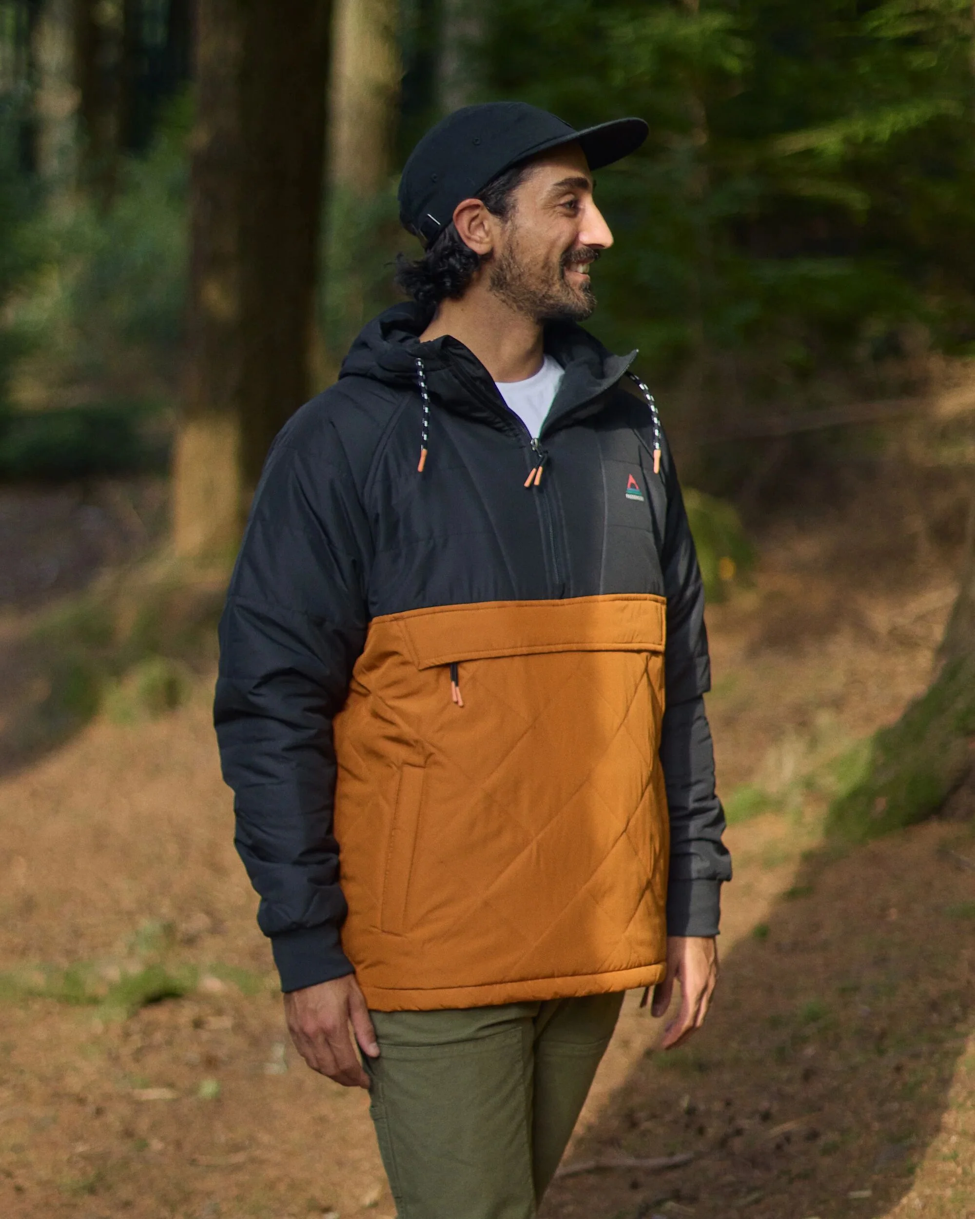 Oceanic Insulated Anorak - Black/Retro Orange - Image 3