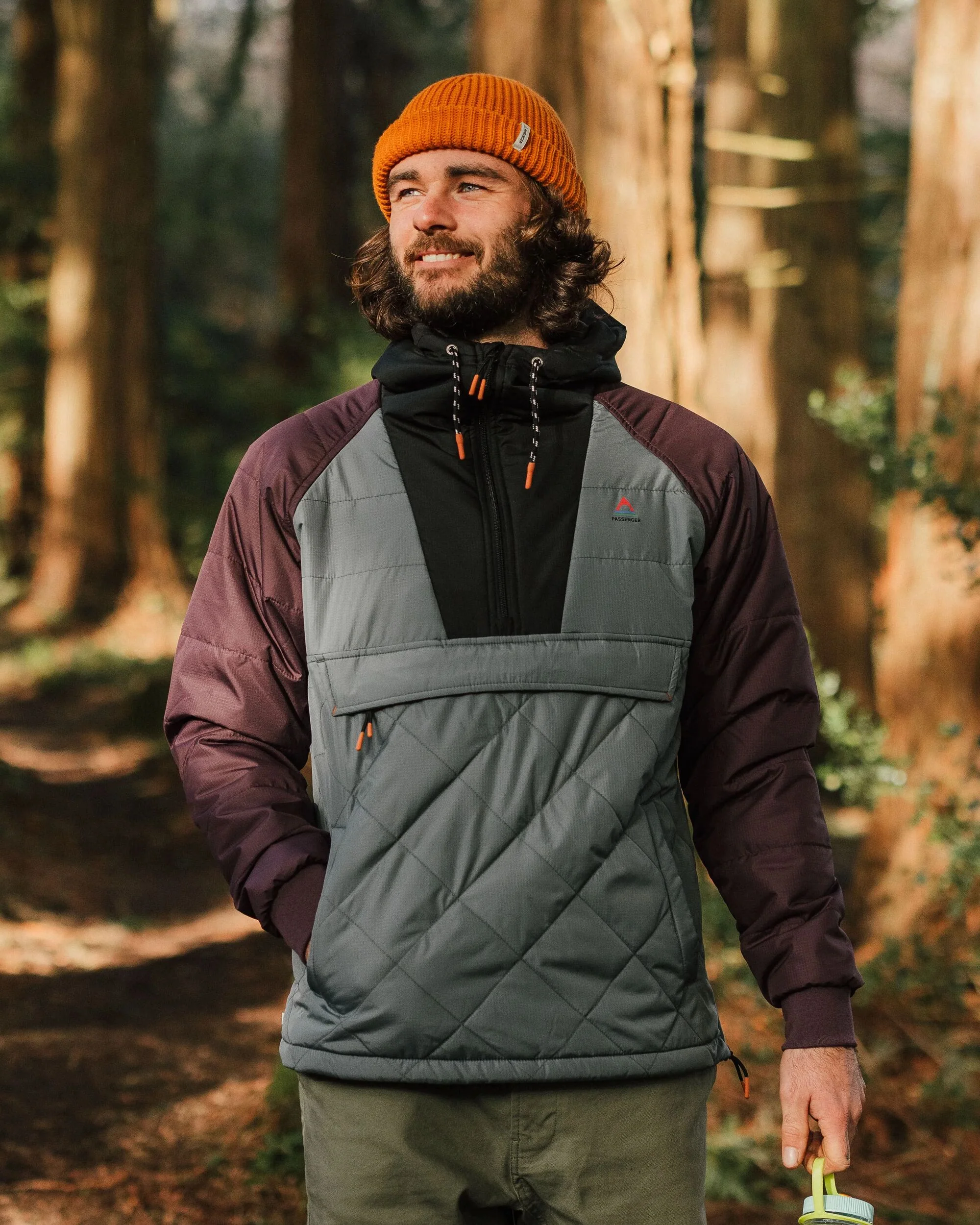 Oceanic Insulated Anorak - Storm Grey/Deep Plum