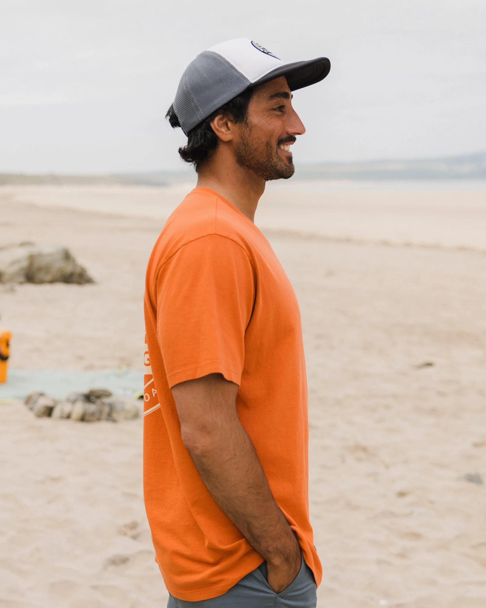 Odyssey Organic Cotton T-Shirt - Burnt Orange - Image 4