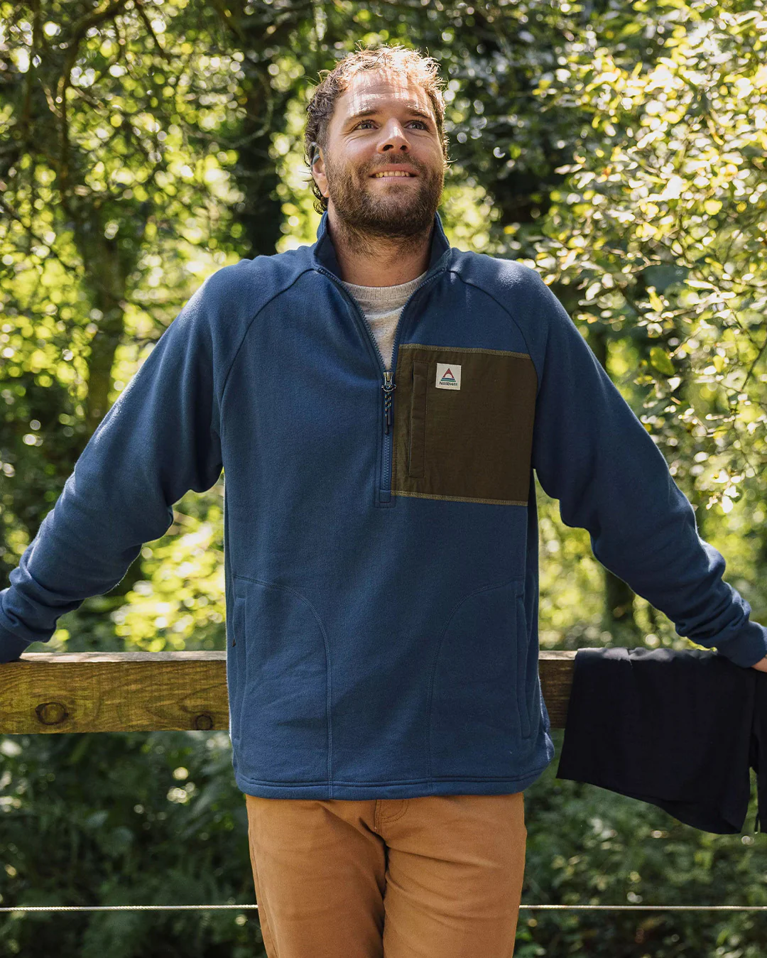 Offgrid 1/4 Zip Sweatshirt - Dark Denim - Image 2