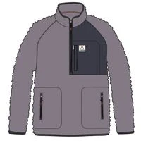 Offgrid 1/2 Zip Sherpa Fleece - Dusty Lilac - Image 12