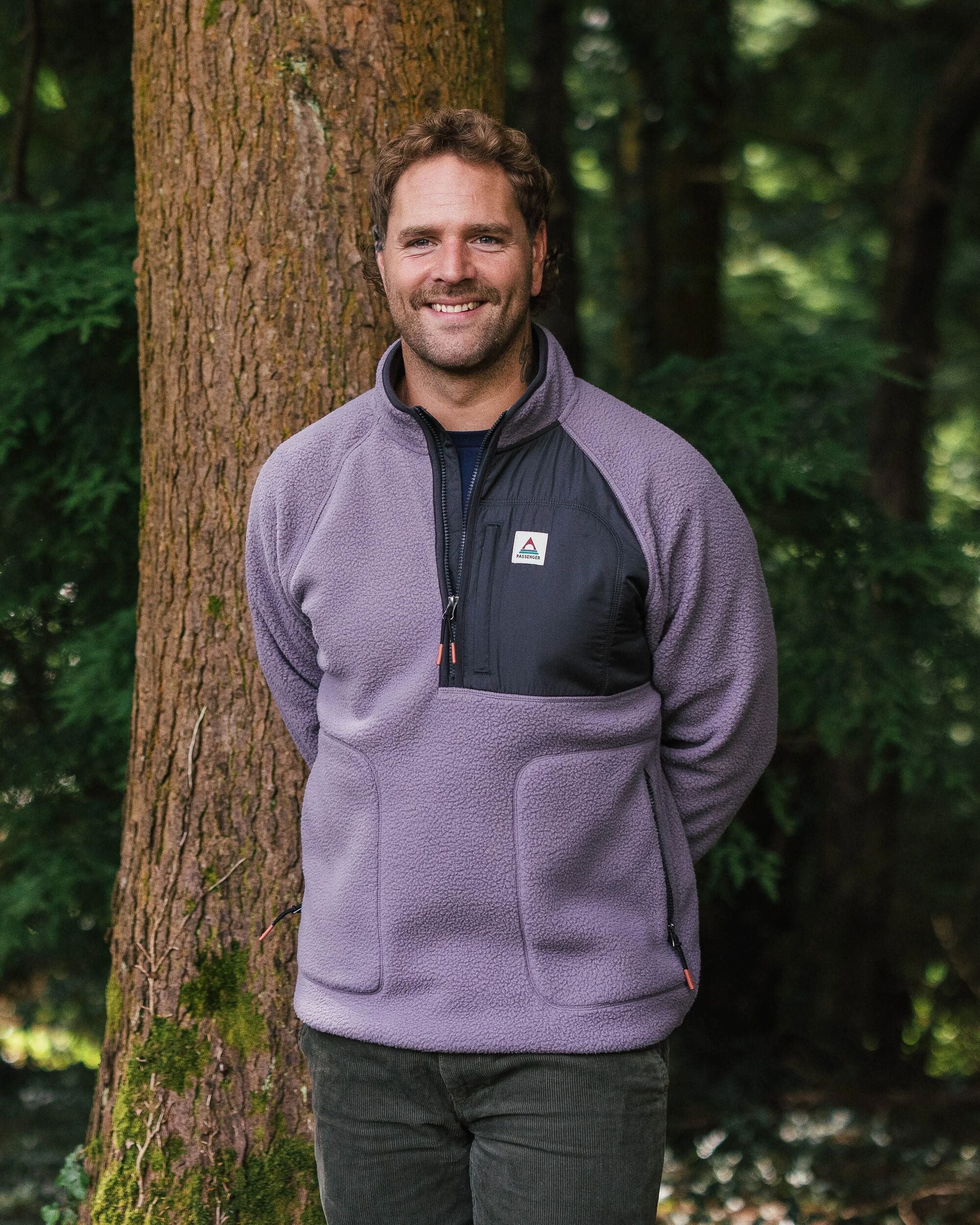 Offgrid 1/2 Zip Sherpa Fleece - Dusty Lilac - Image 5