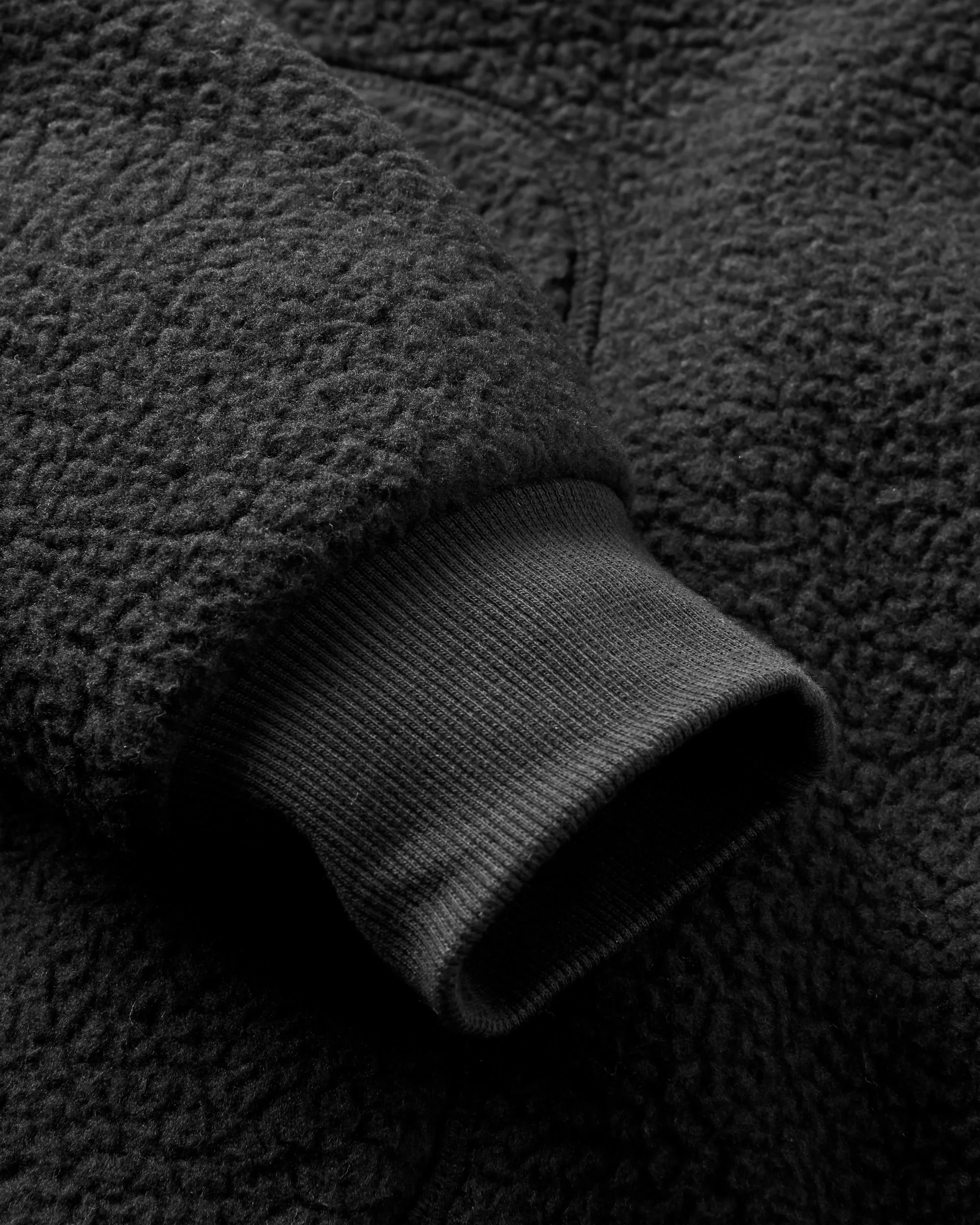 Offgrid Sherpa Crew Fleece - Black - Image 10