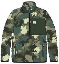 Offroad Sherpa 1/2 Zip Fleece - Alpine Camo Khaki - Image 12