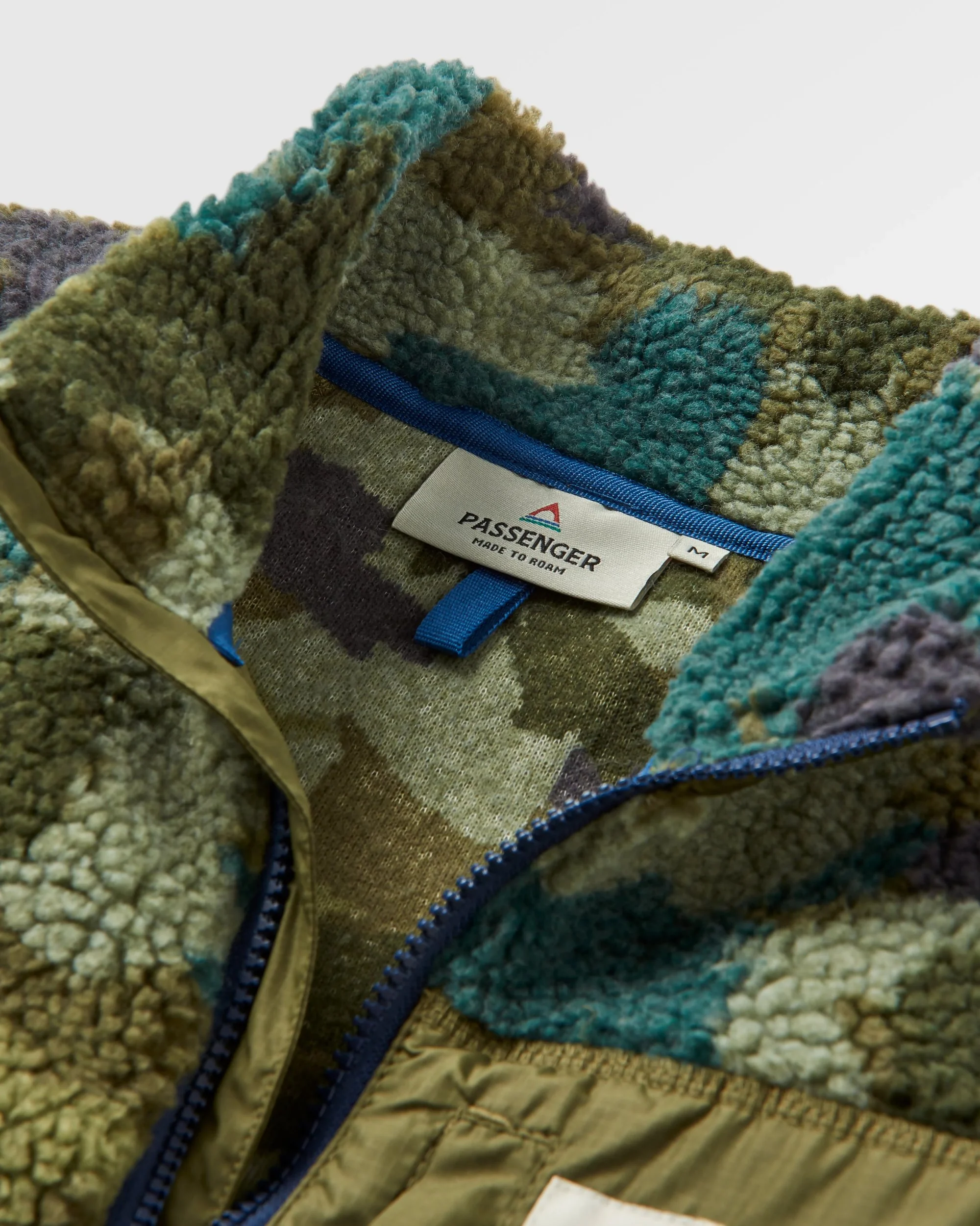 Offroad Sherpa 1/2 Zip Fleece - Alpine Camo Khaki - Image 7