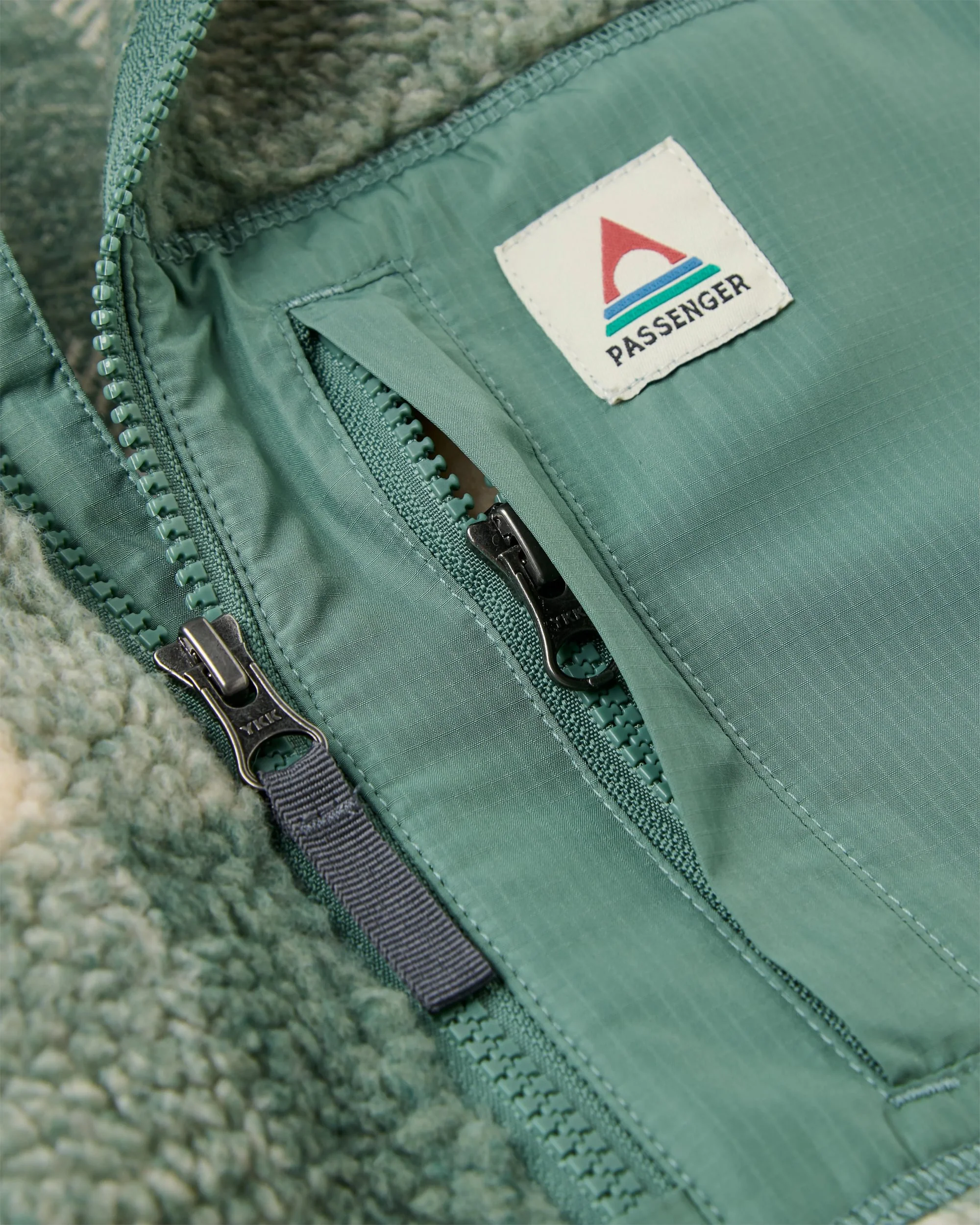 Offroad Sherpa 1/2 Zip Fleece - Dark Forest Check - Image 7