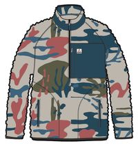 Offroad Sherpa 1/2 Zip Fleece - Seaweed Camo Pebble Grey - Image 7