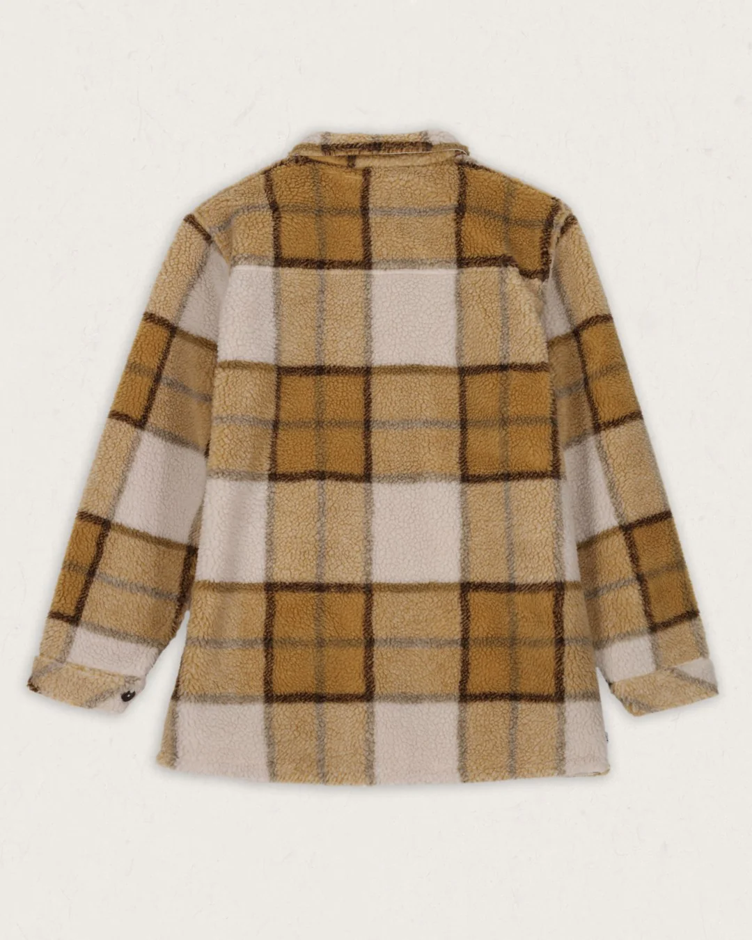 Olympus Yarn Dye Sherpa Fleece Shirt - Honey Check - Image 11