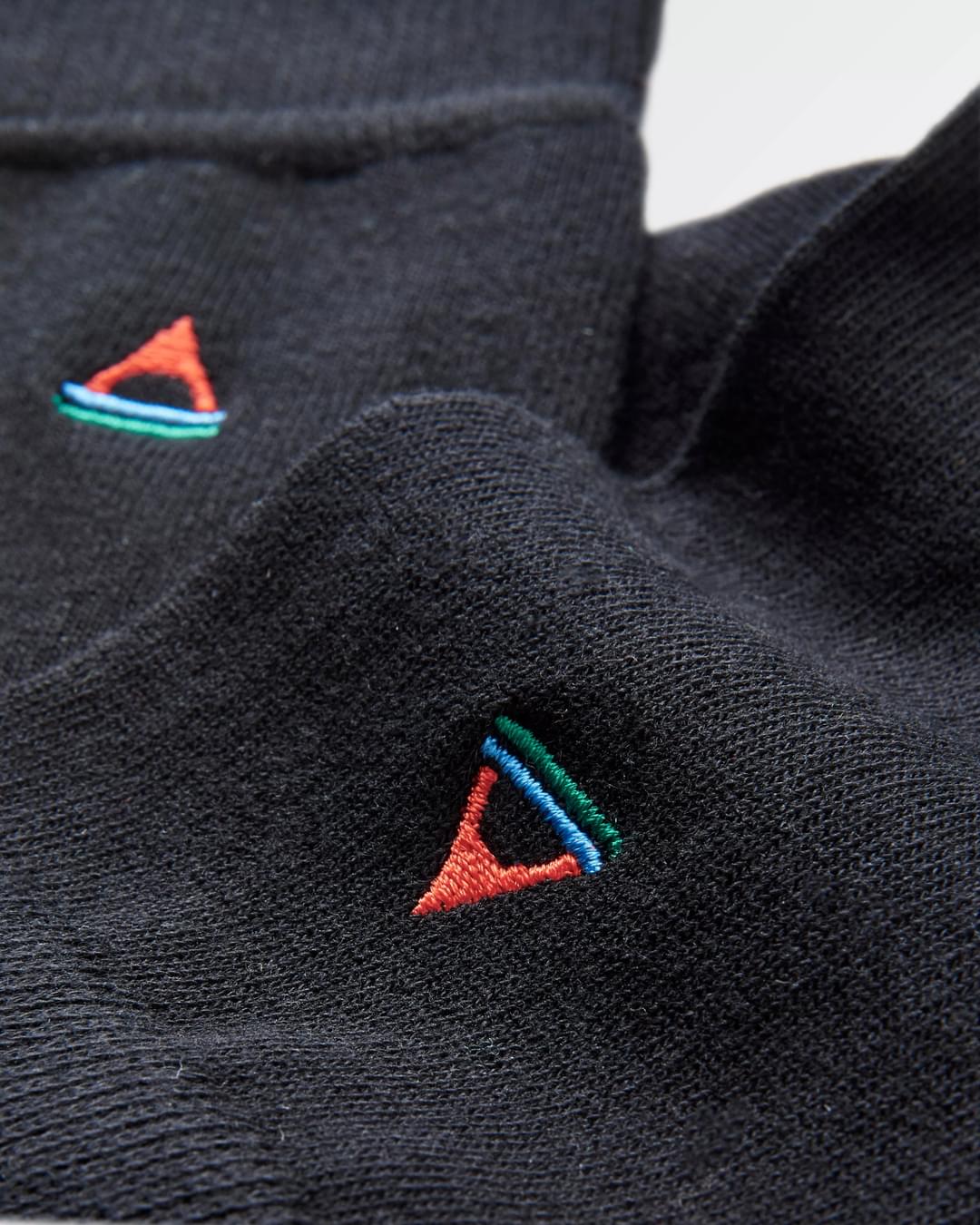 Organic Crew Socks - Black - Image 2
