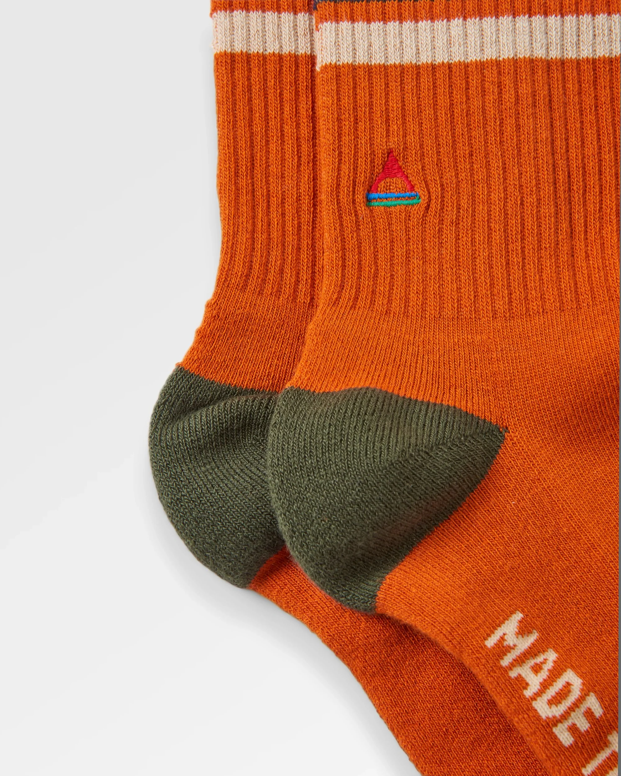 Classic Midweight Crew Socks - Burnt Orange - Image 2