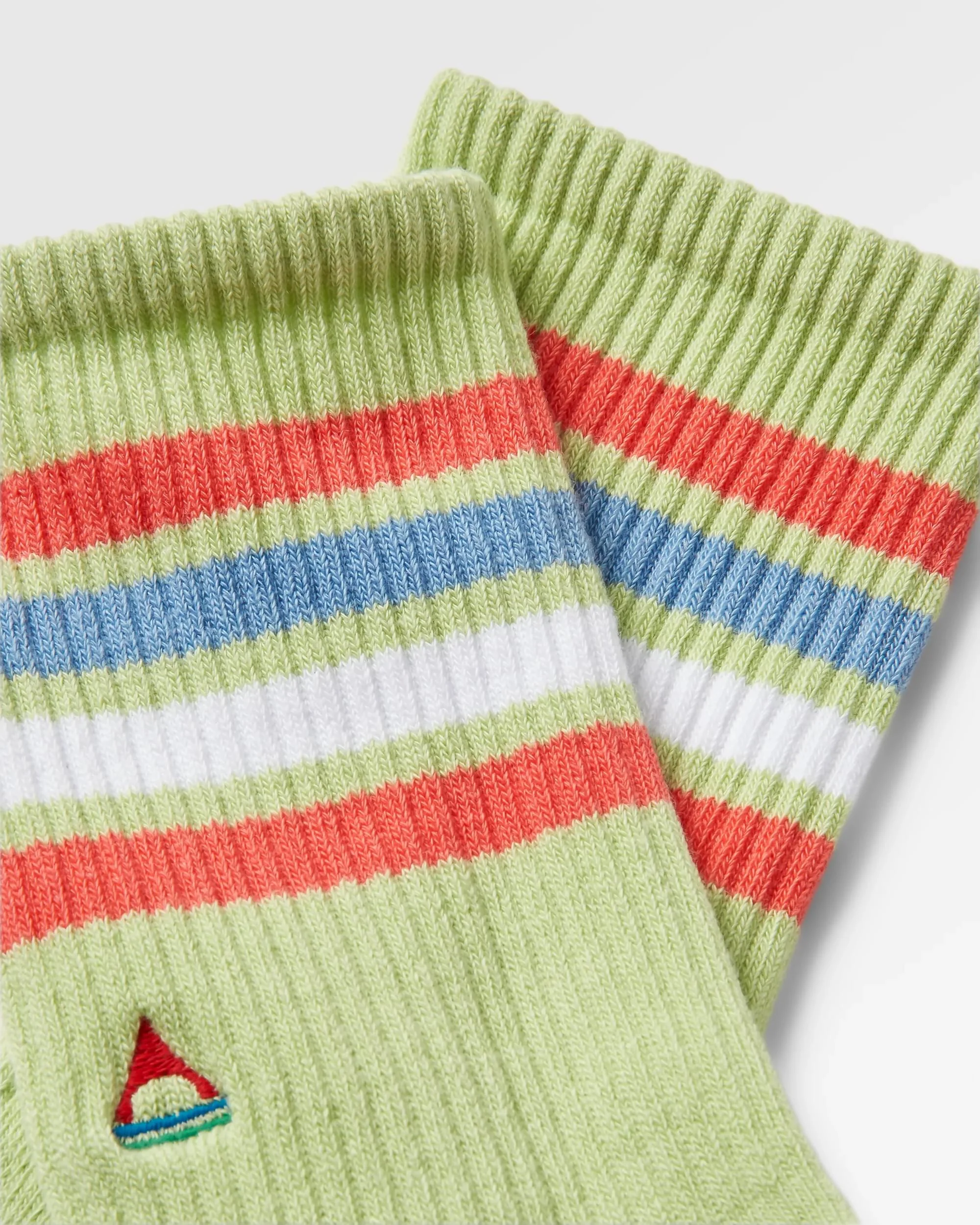 Organic Mid-weight Crew Socks - Green Fig - Image 4