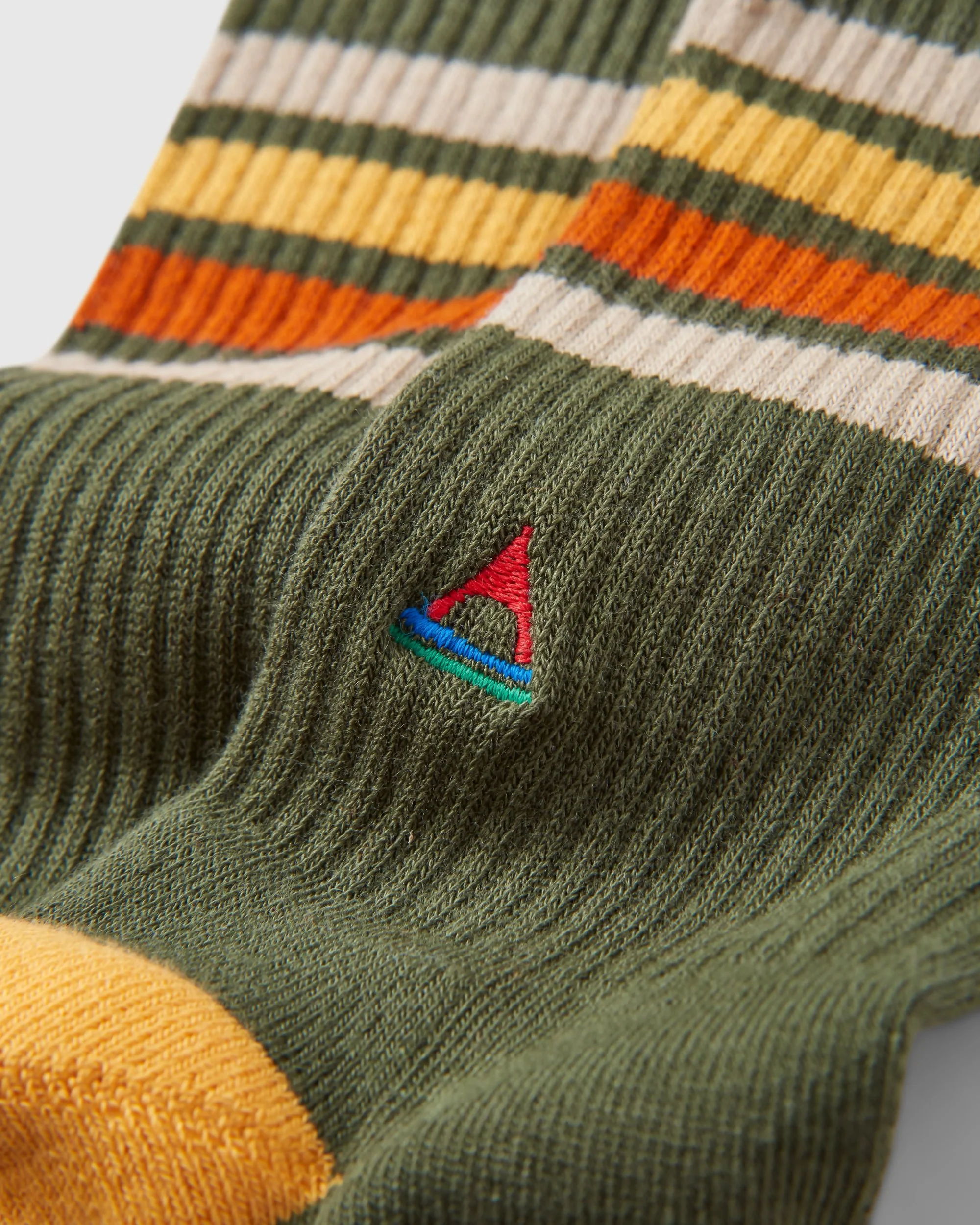 Classic Midweight Crew Socks - Khaki - Image 3