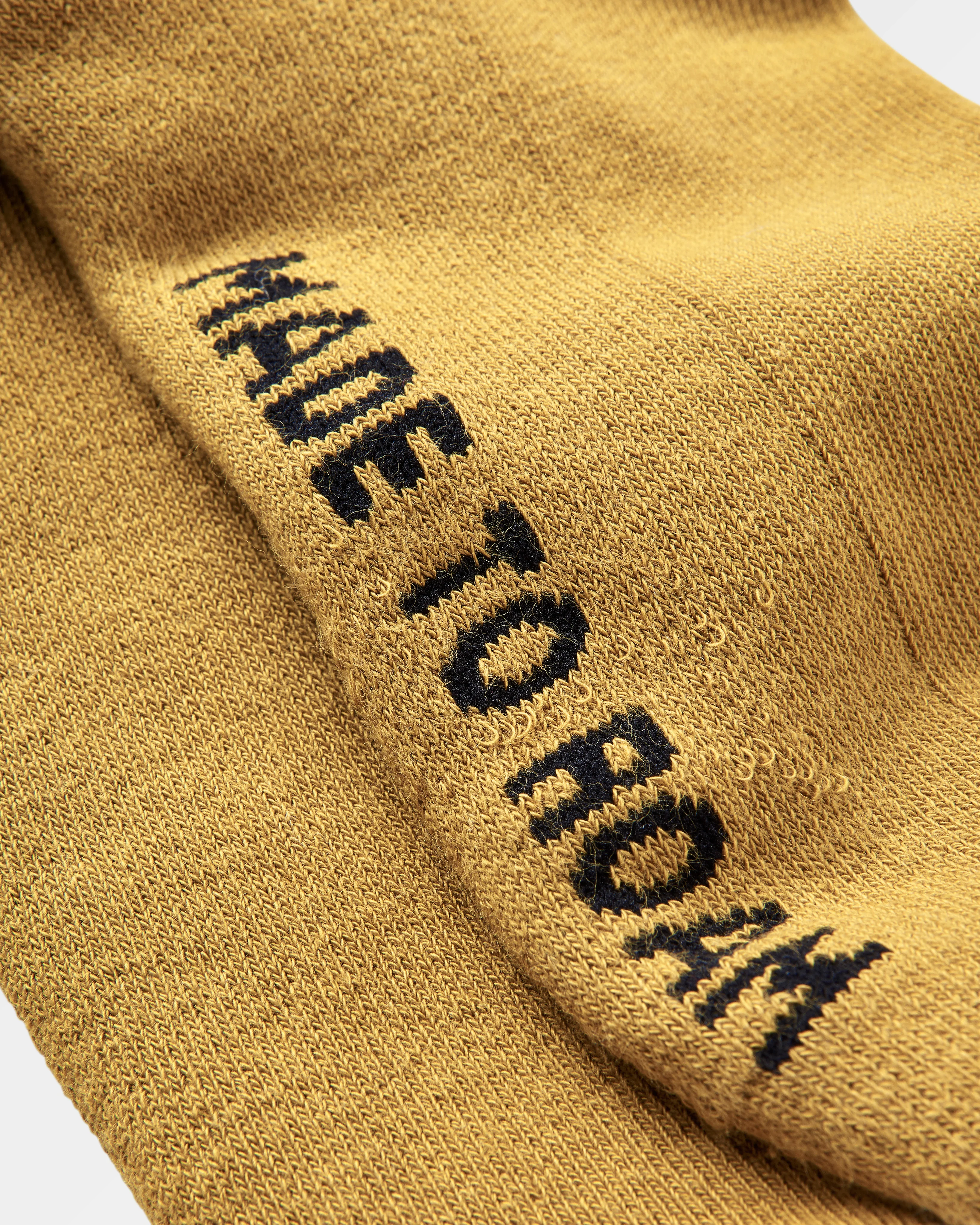 Classic Midweight Crew Socks - Mustard Yellow - Image 4