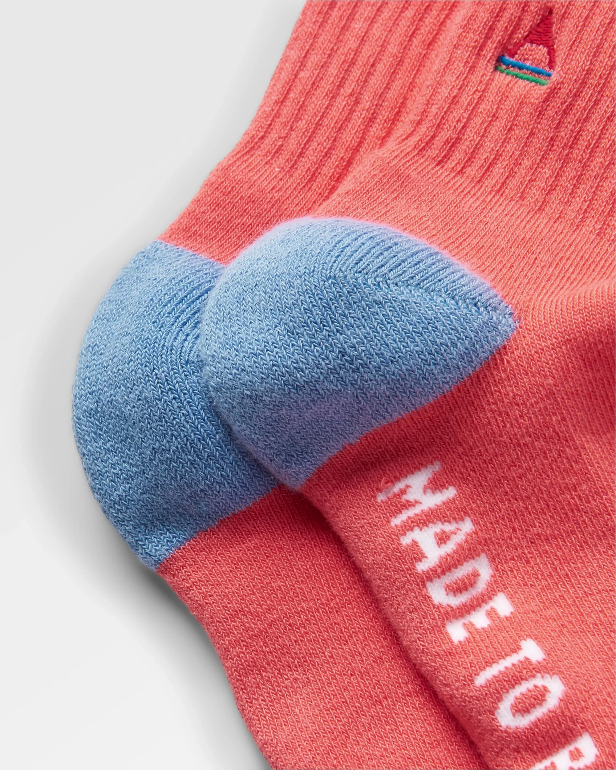 Organic Mid-weight Crew Socks - Shell Pink - Image 2