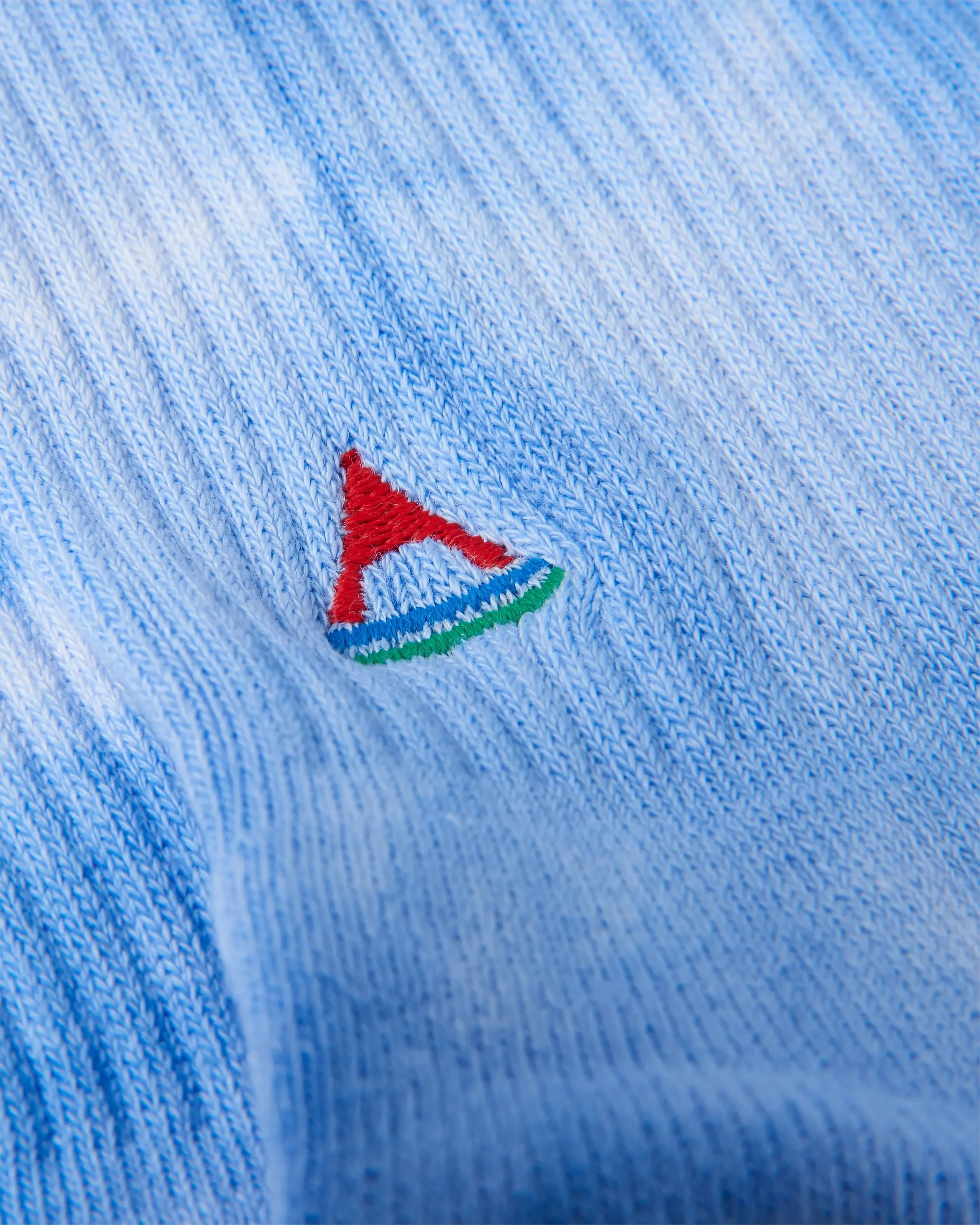 Organic Mid-weight Crew Socks - Tie Dye Cornflower - Image 3