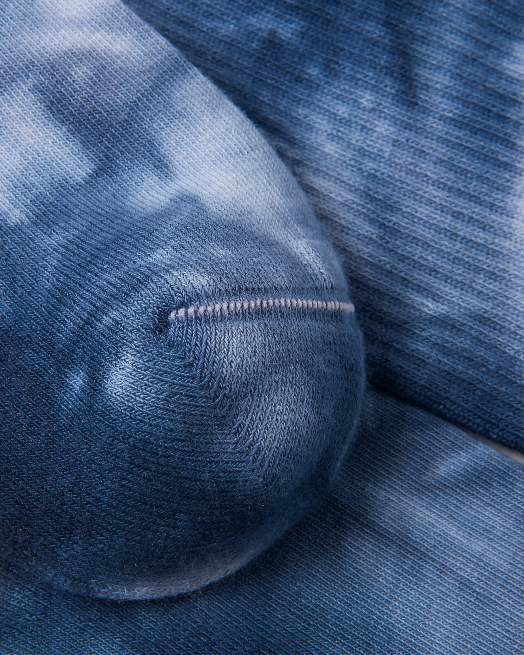 Classic Midweight Crew Socks - Tie Dye Deep Navy - Image 4