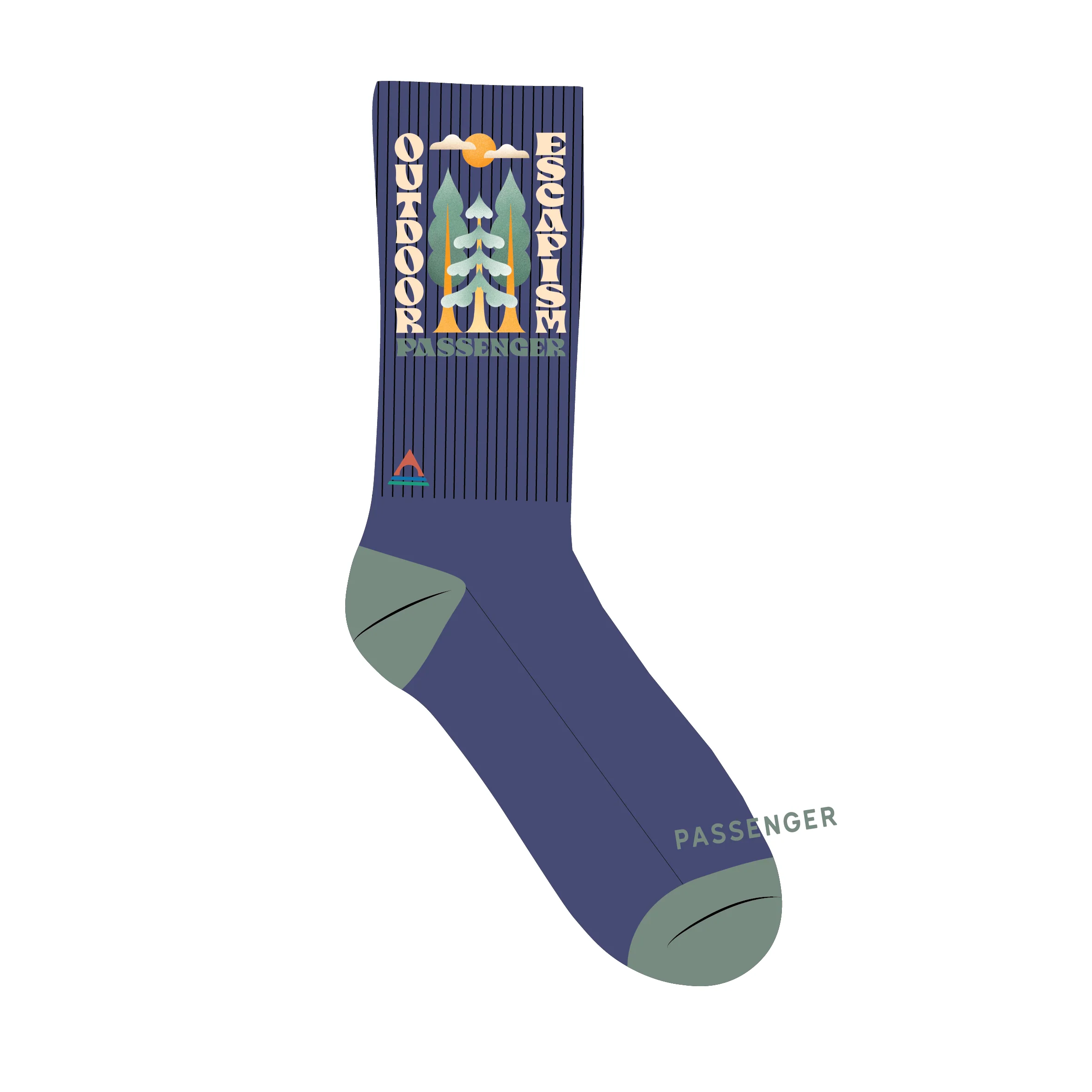 Outdoor Escapism Socks - Purple Indigo - Image 5