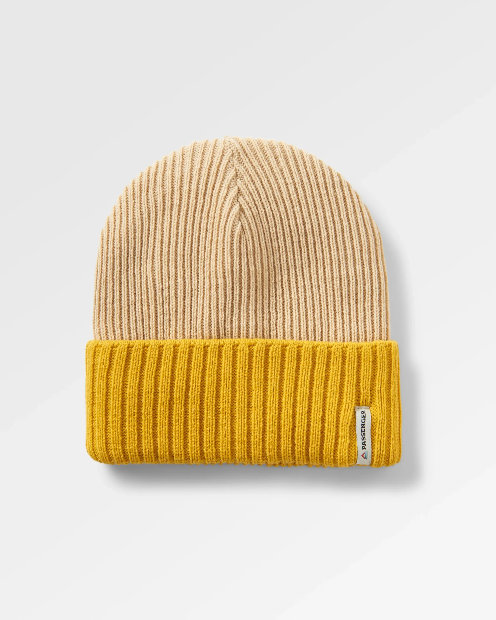 Outlook Beanie - Mustard Yellow/Steel Grey