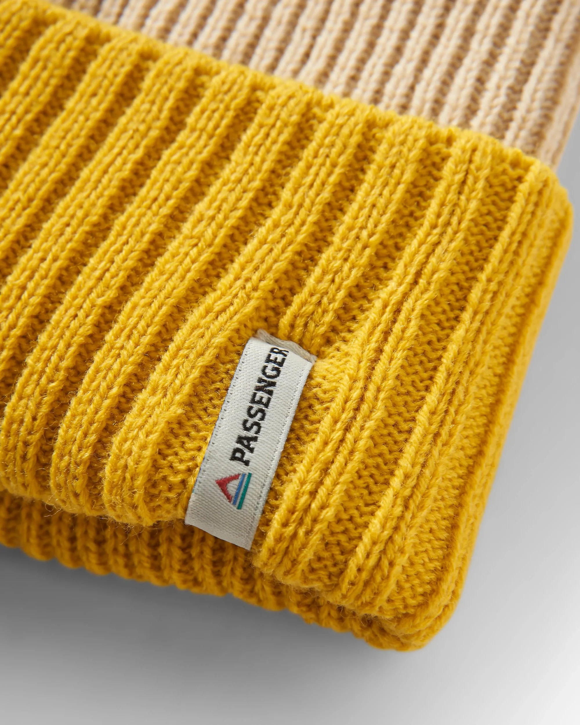 Outlook Beanie - Mustard Yellow/Steel Grey - Image 3