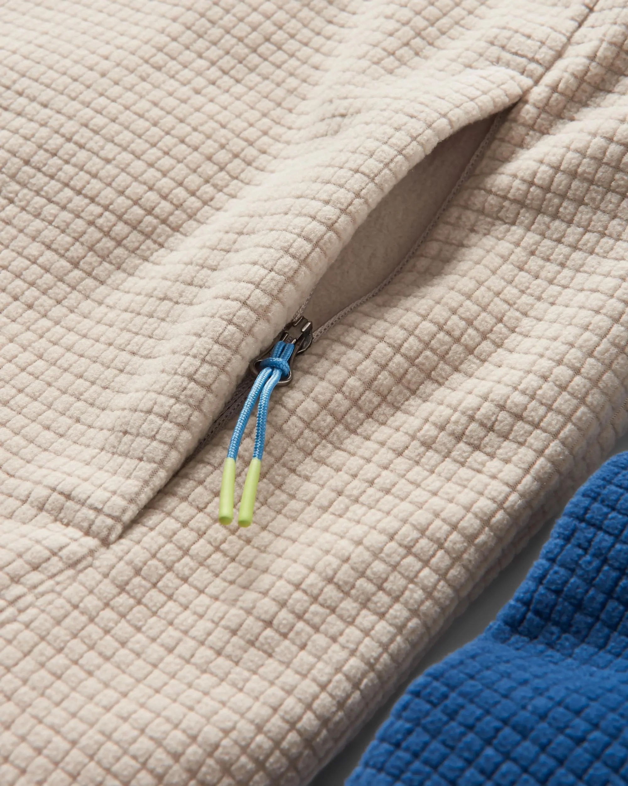 Overlook Grid Polar Fleece - Dark Denim/Pebble Grey - Image 6