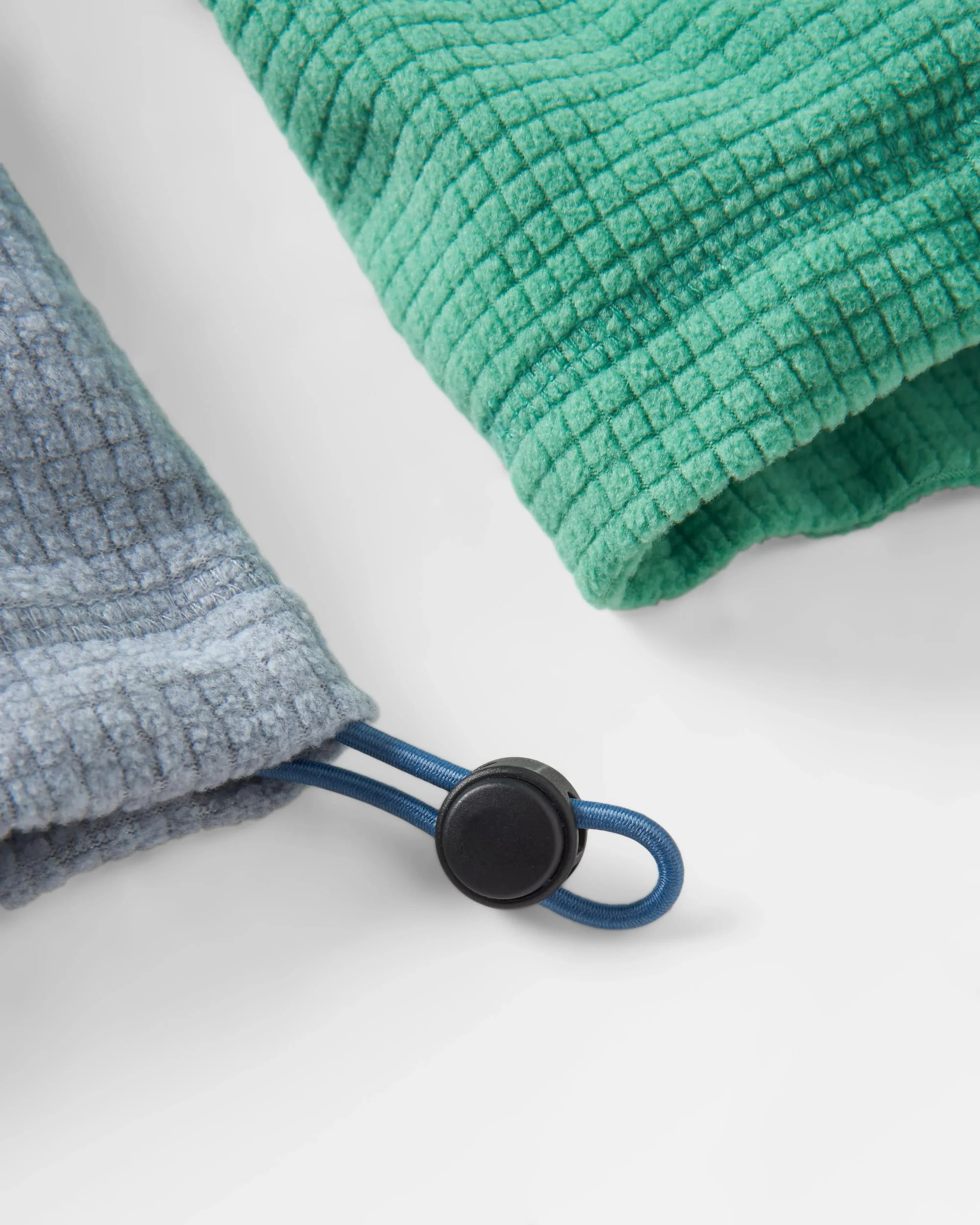 Overlook Grid Polar Fleece - Green Spruce/Grey Marl - Image 10