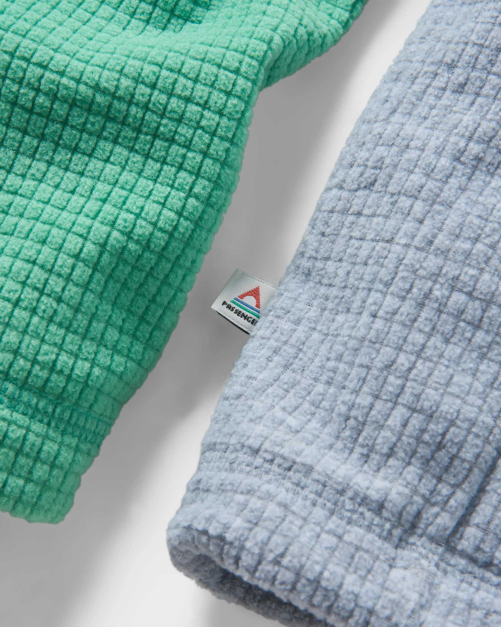 Overlook Grid Polar Fleece - Green Spruce/Grey Marl - Image 8