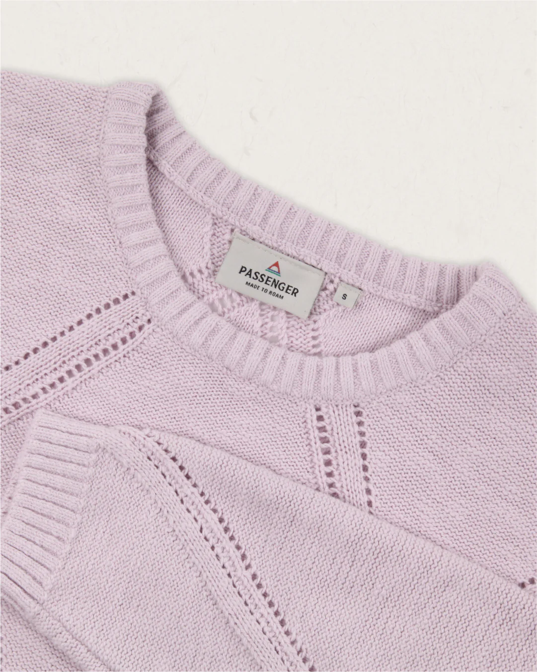 Palm Organic Oversized Knitted Jumper - Orchid Hush - Image 7