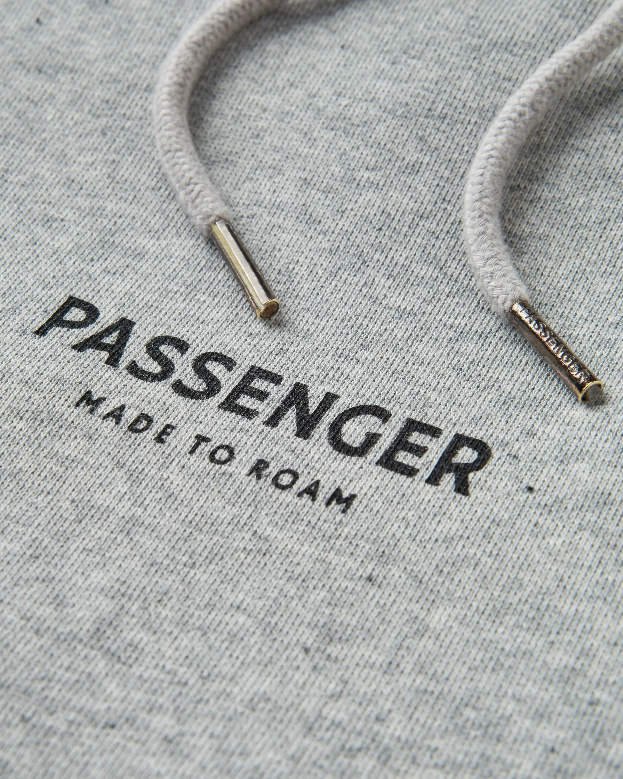 Passenger Relaxed Fit Hoodie - Grey Marl - Image 5